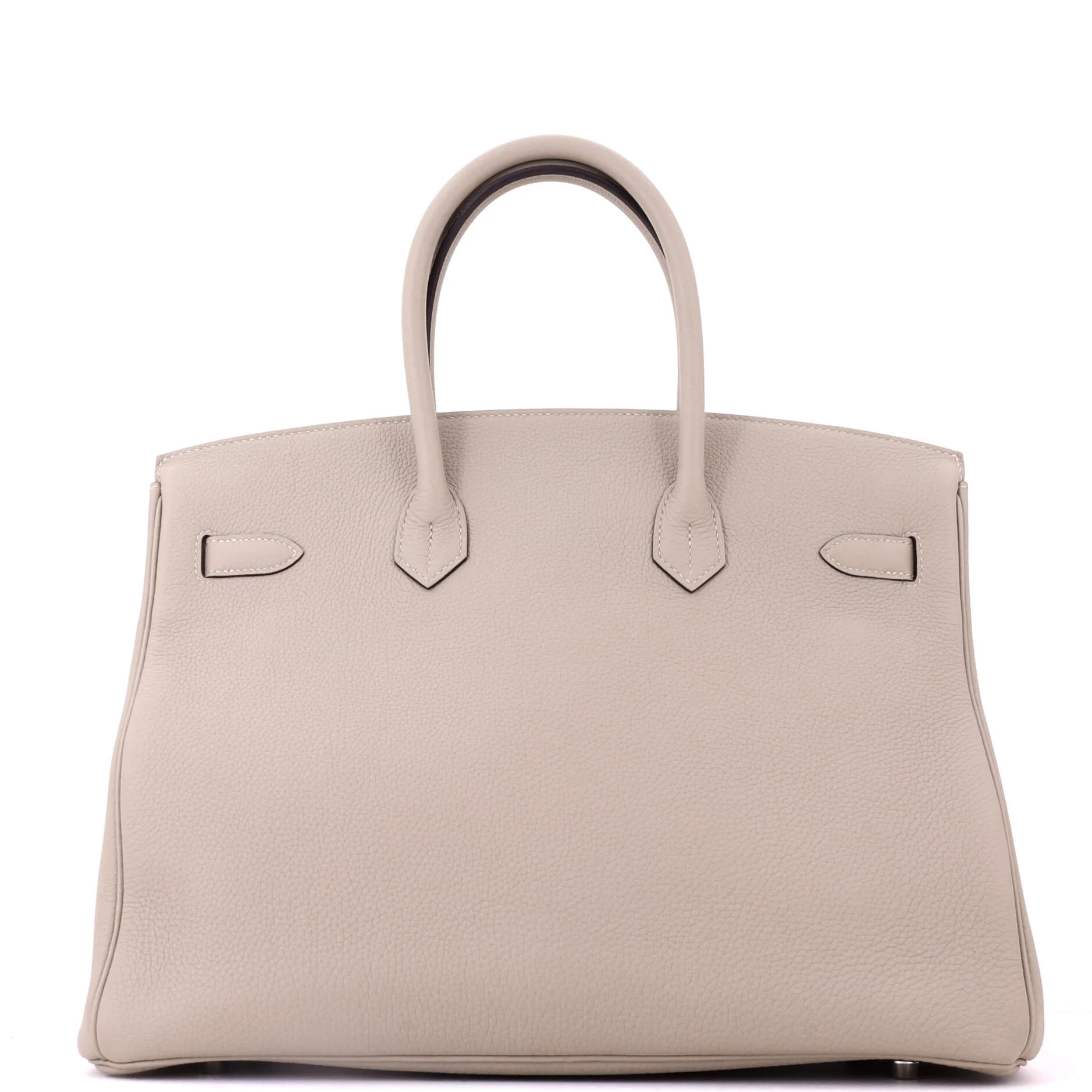 Birkin Handbag Grey Togo with Palladium Hardware 35 - Image 4