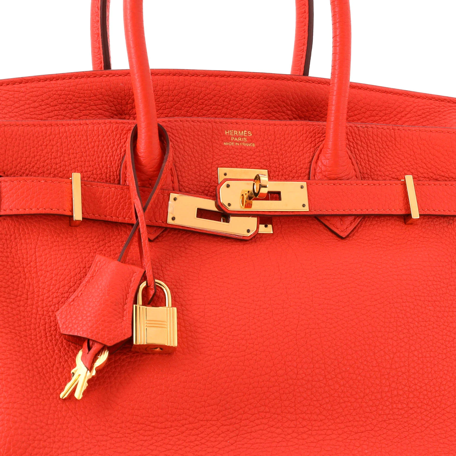 Birkin Handbag Capucine Togo with Gold Hardware 30 - Image 6