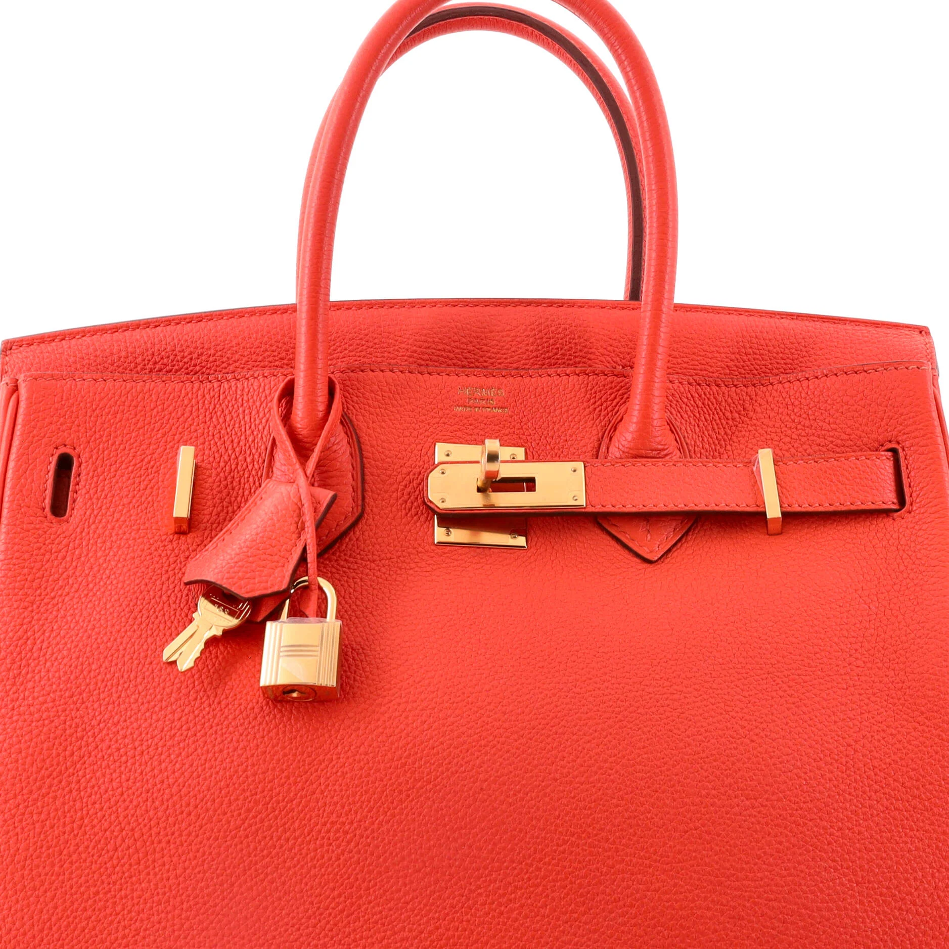 Birkin Handbag Capucine Togo with Gold Hardware 30 - Image 6
