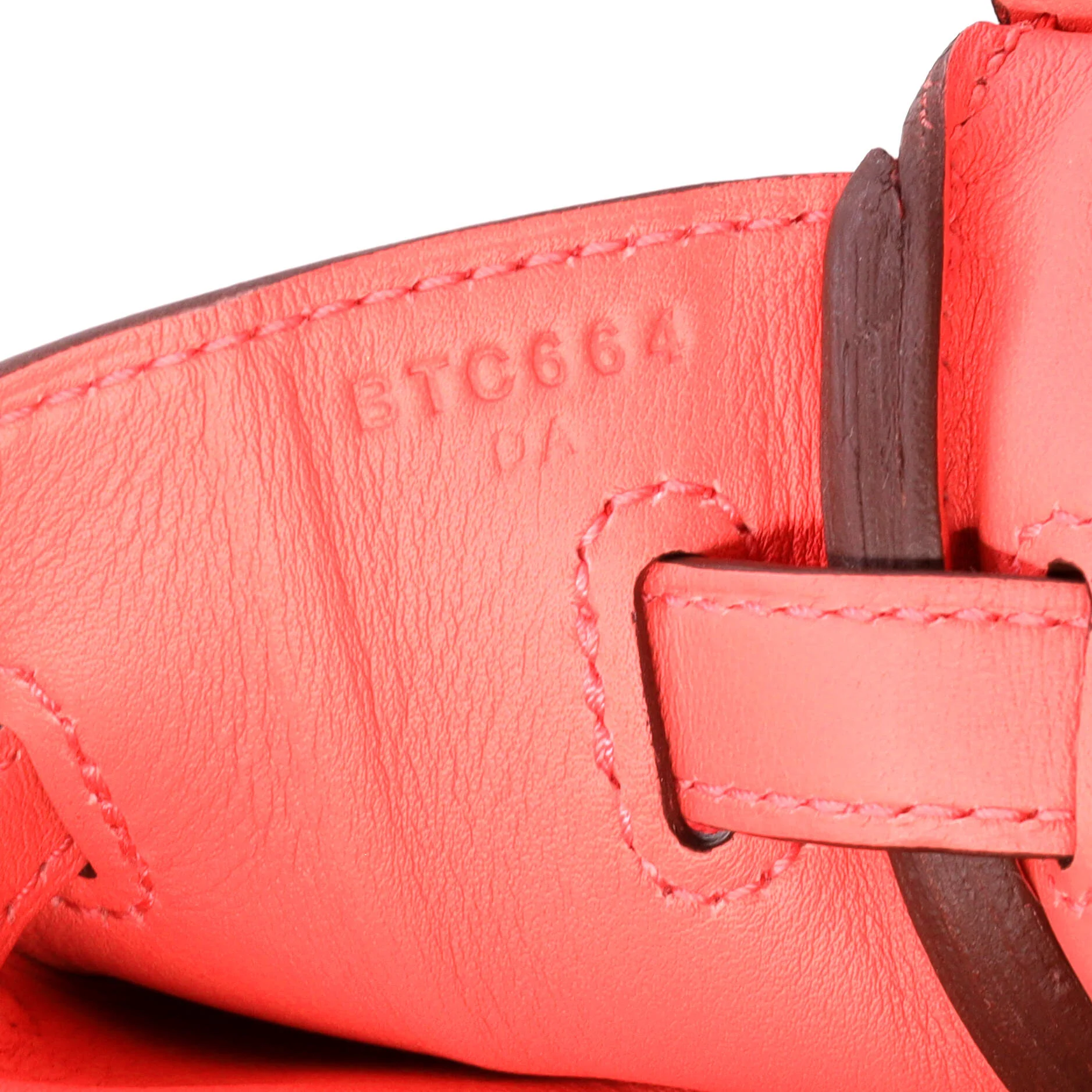 Birkin Handbag Rose Texas Swift with Palladium Hardware 25 - Image 9