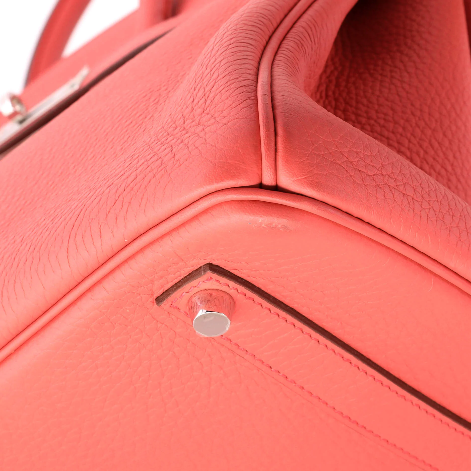 Birkin Handbag Bougainvillier Togo with Palladium Hardware 35 - Image 7