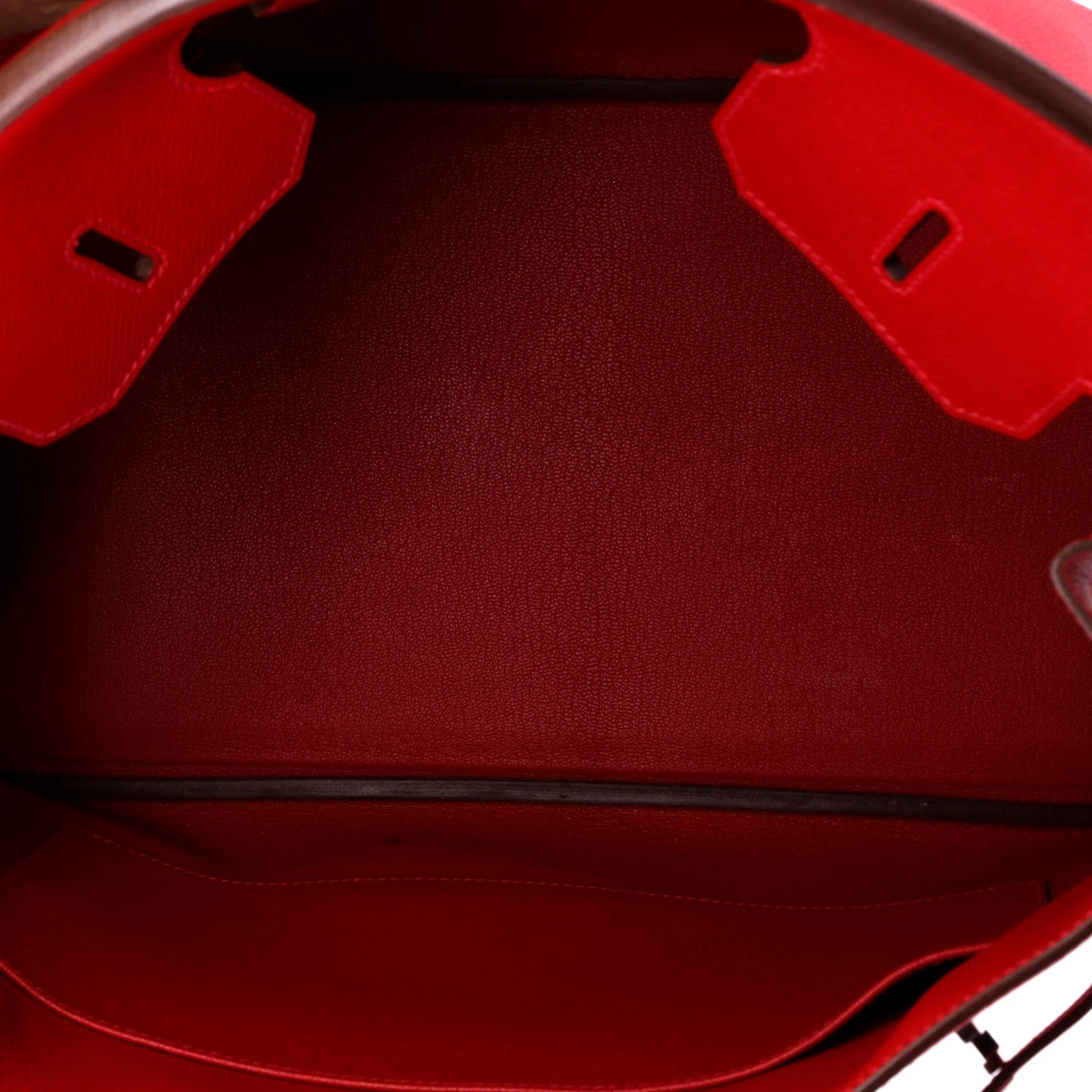 Birkin Handbag Rouge Casaque Epsom with Palladium Hardware 35 - Image 5
