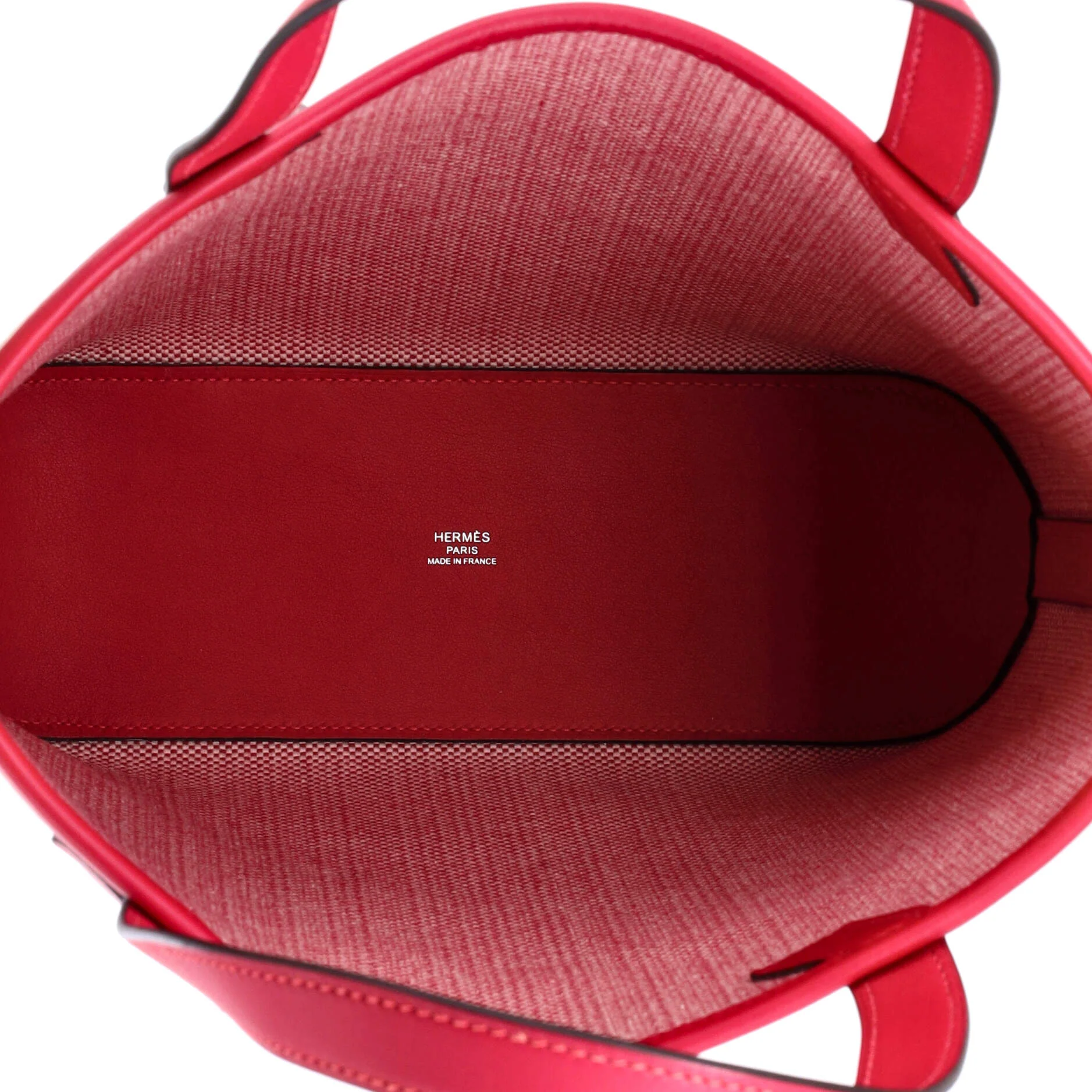 Cabas H en Biais Tote Canvas with Leather 27 - Image 5