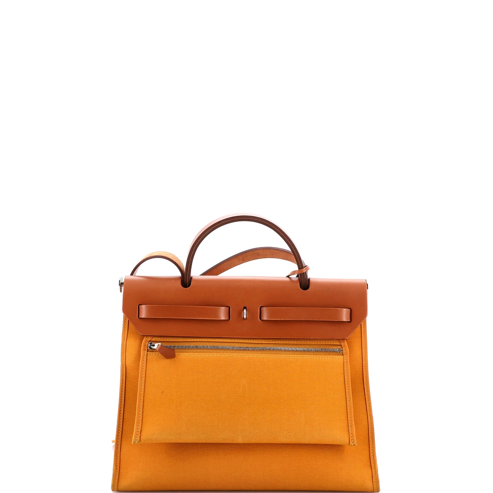 Herbag Zip Leather and Toile 31 - Image 4
