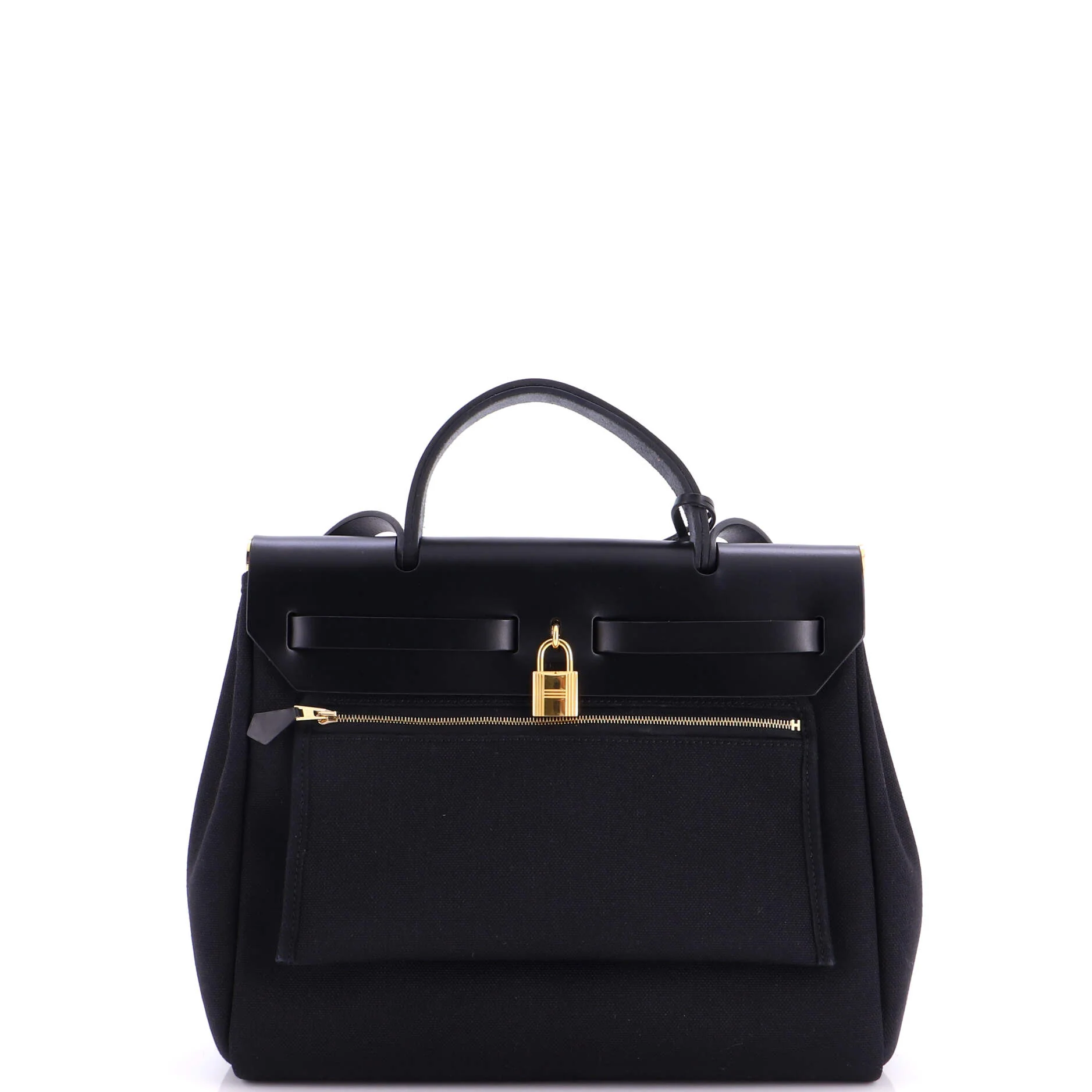 Herbag Zip Leather and Toile 31 - Image 4