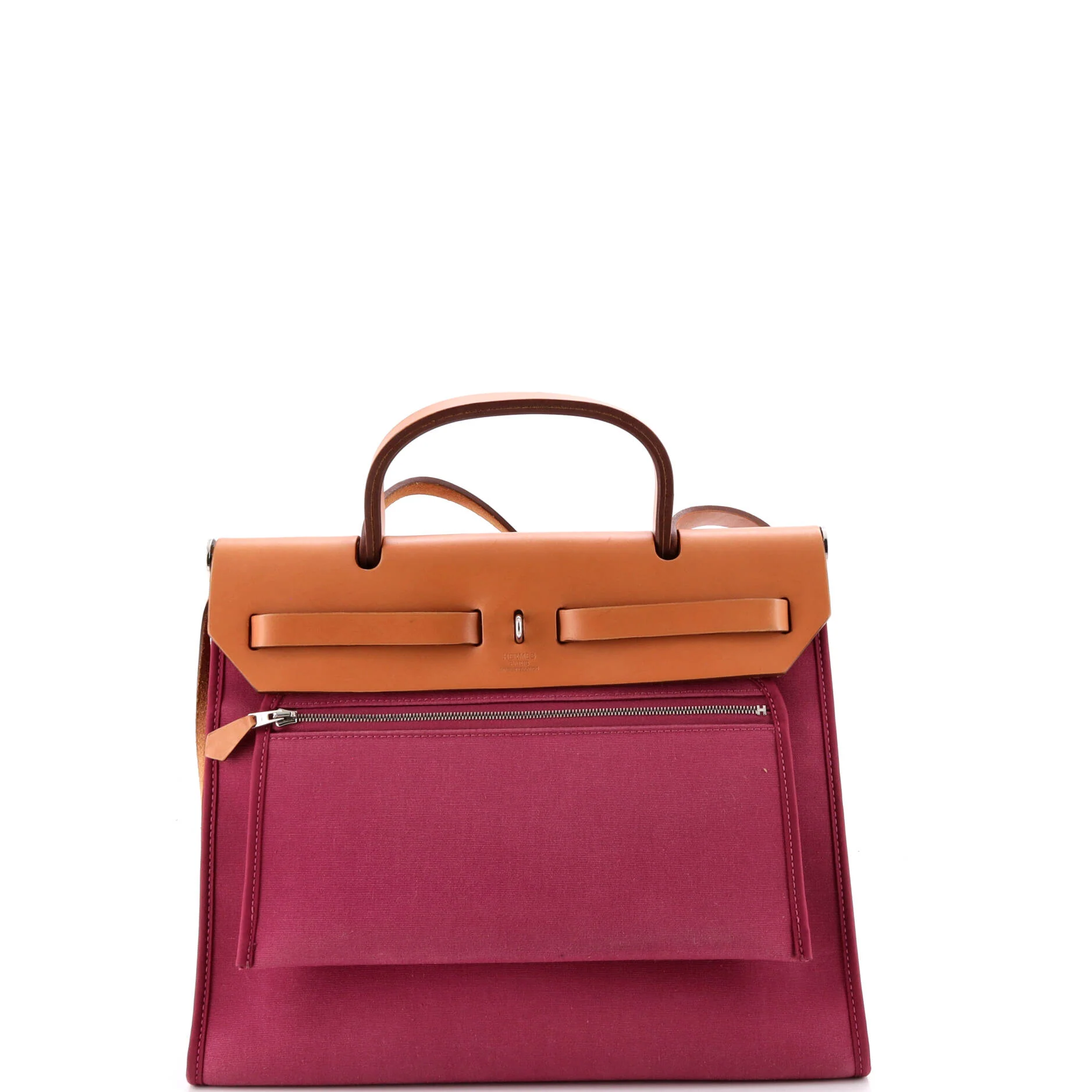 Herbag Zip Leather and Toile 31 - Image 4