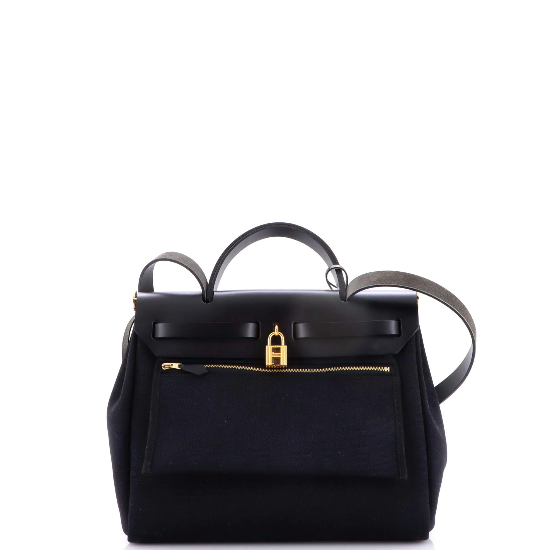 Herbag Zip Leather and Toile 31 - Image 4