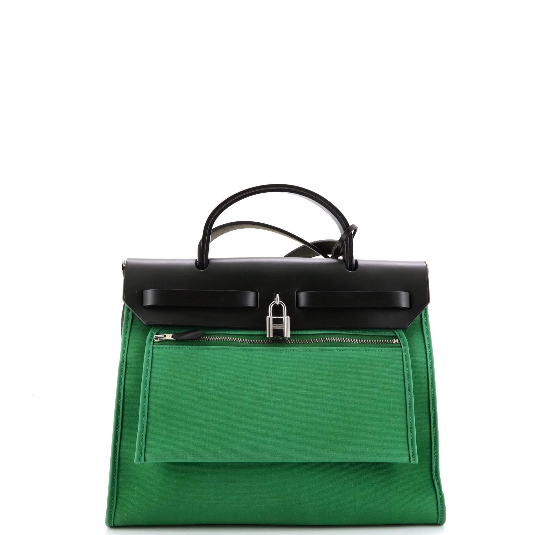 Herbag Zip Leather and Toile 31 - Image 4