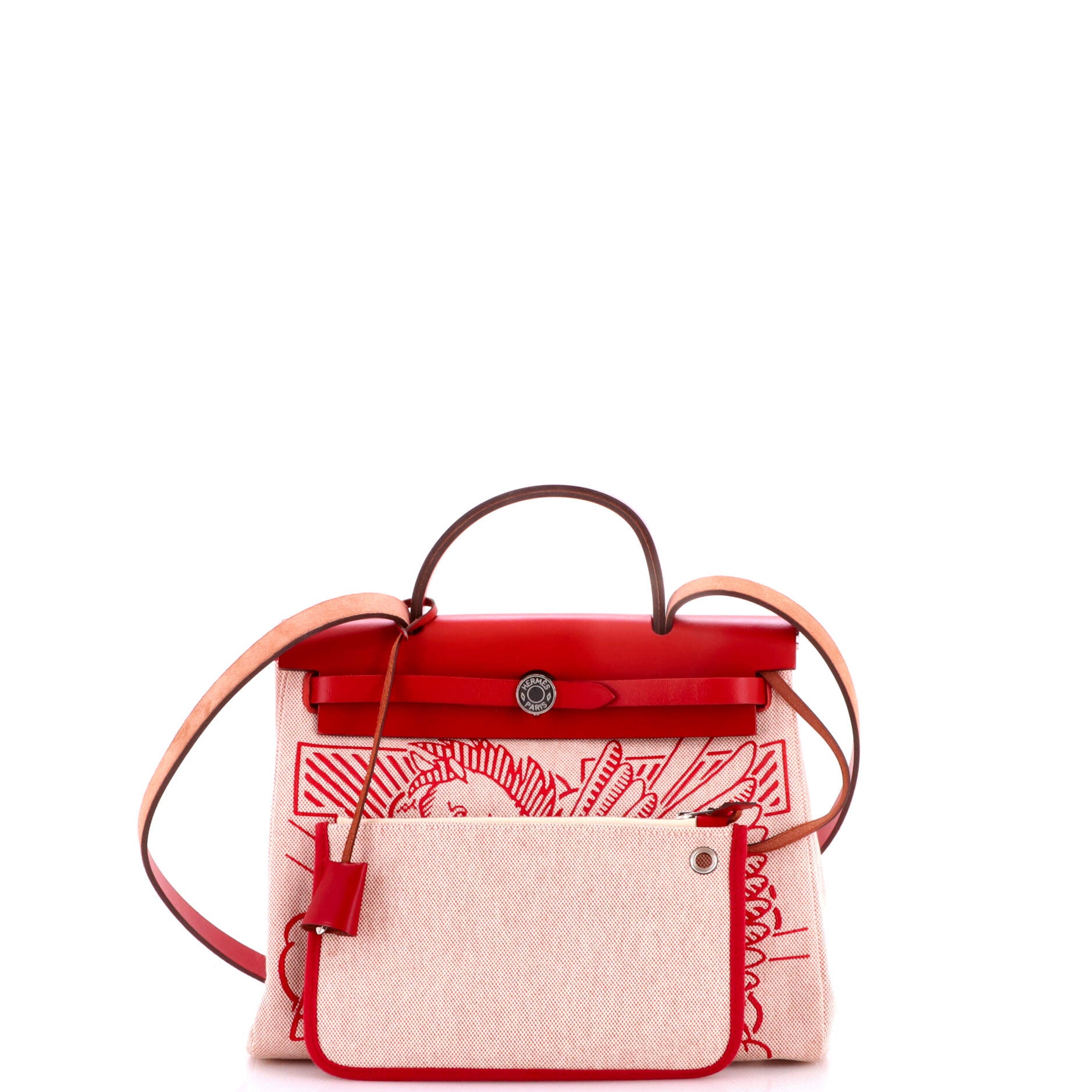 Herbag Zip Pegase Pop Toile and Leather 31 - Image 2