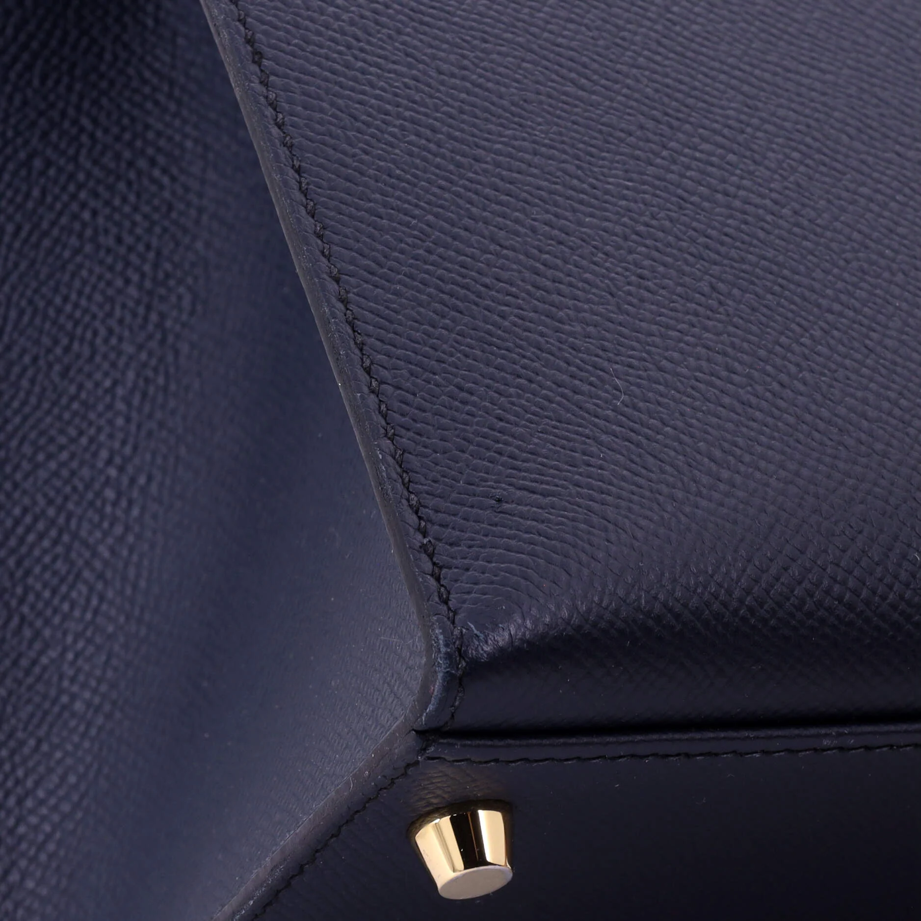 Kelly Handbag Bicolor Epsom with Brushed Gold Hardware 28 - Image 8