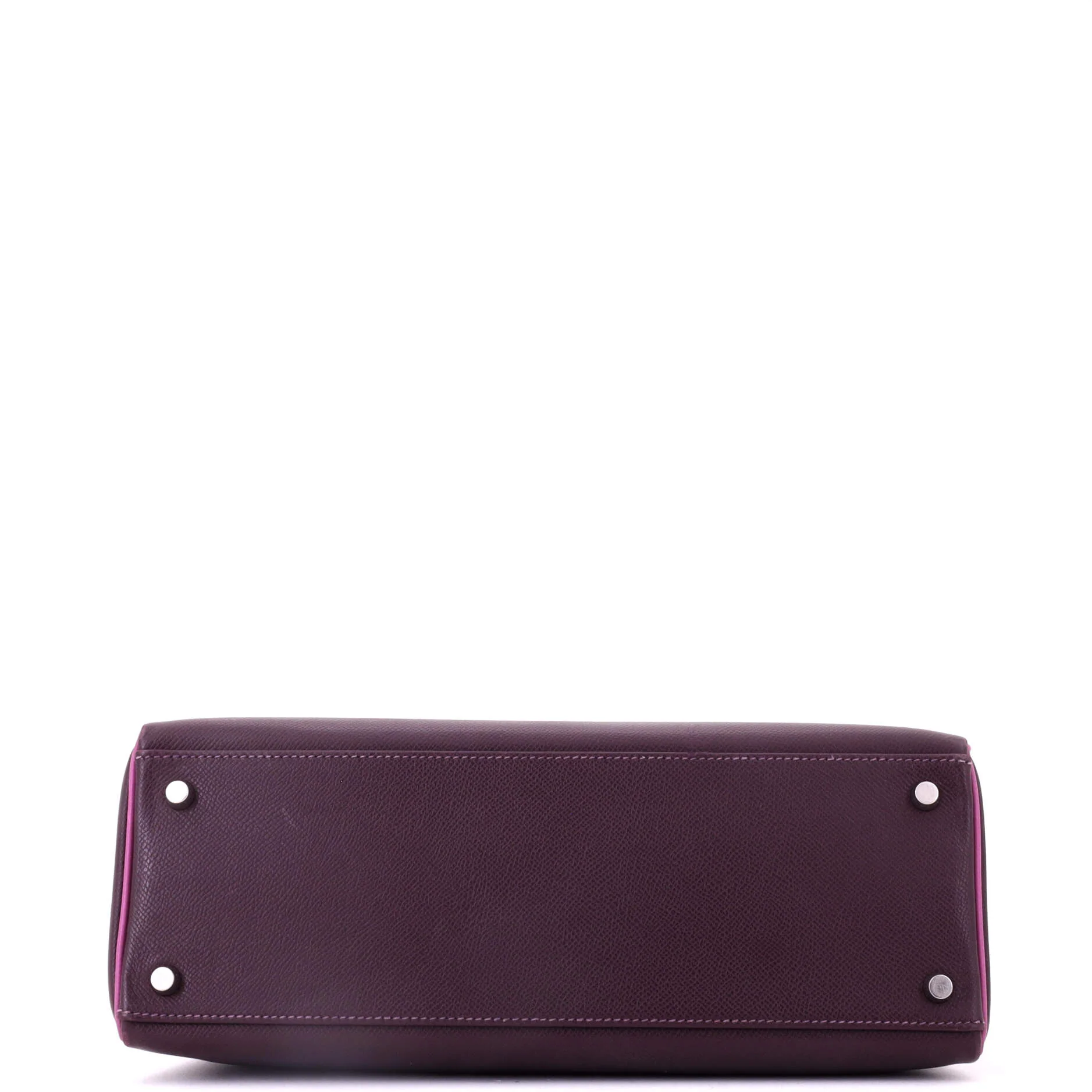 Kelly Handbag Bicolor Epsom with Palladium Hardware 32 - Image 5