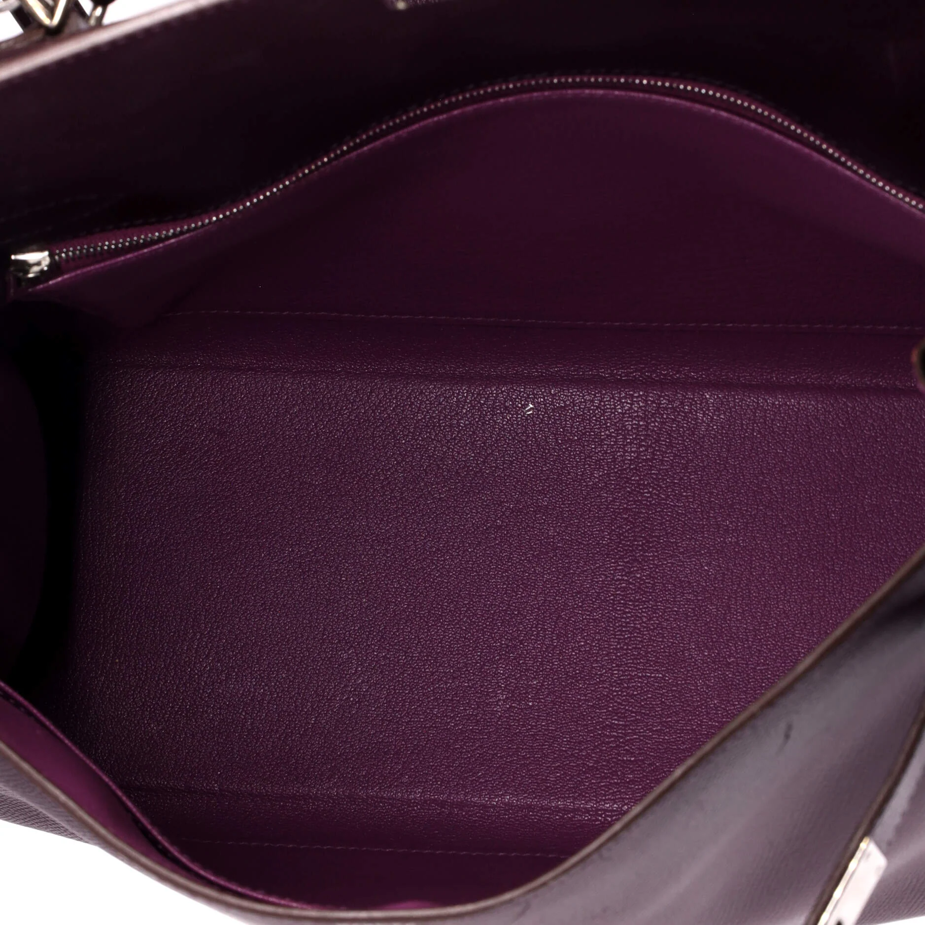 Kelly Handbag Bicolor Epsom with Palladium Hardware 32 - Image 6