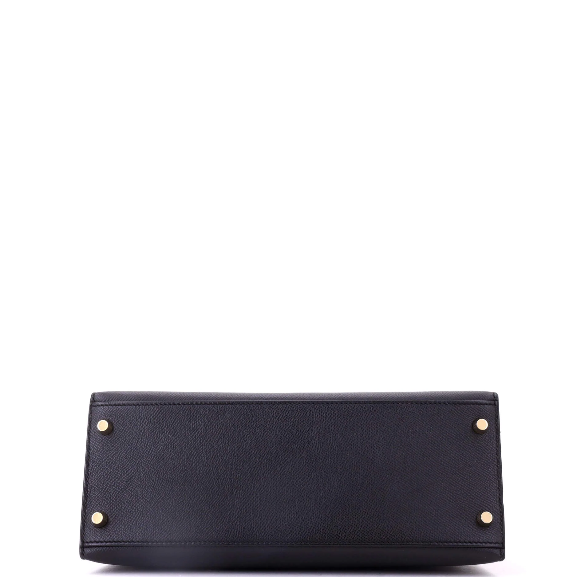 Kelly Handbag Noir Epsom with Gold Hardware 28 - Image 5