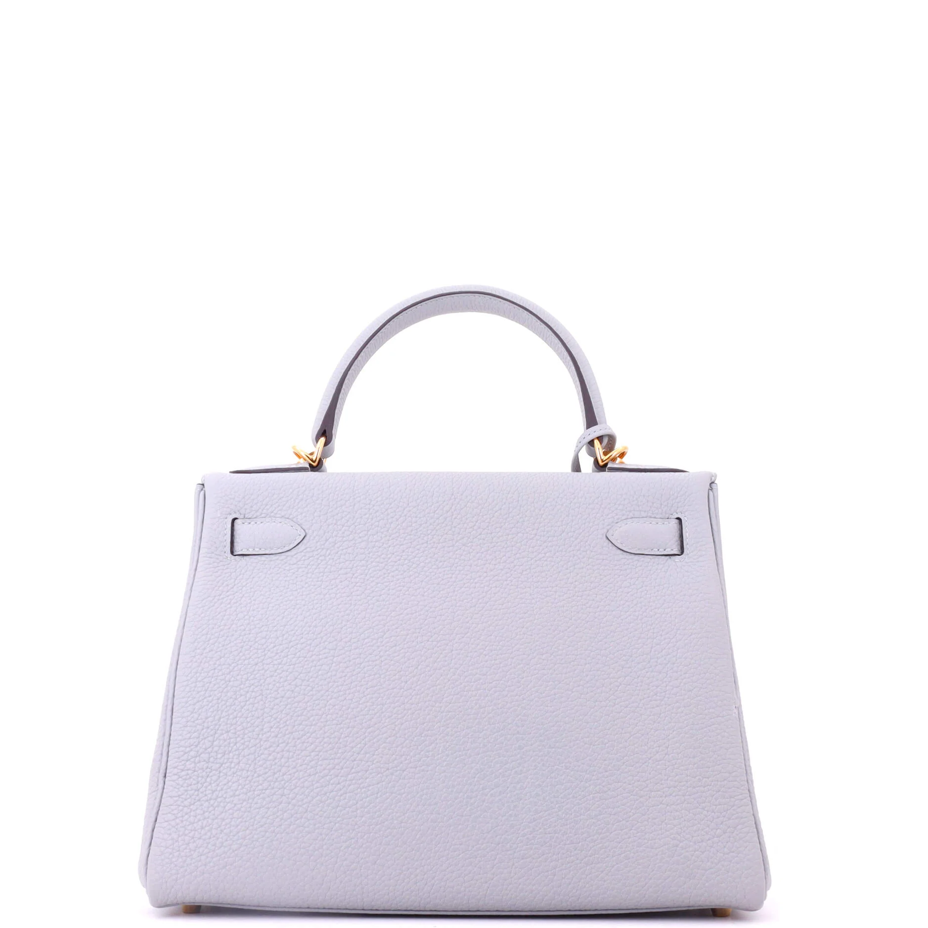Kelly Handbag Bleu Glacier Togo with Gold Hardware 28 - Image 4