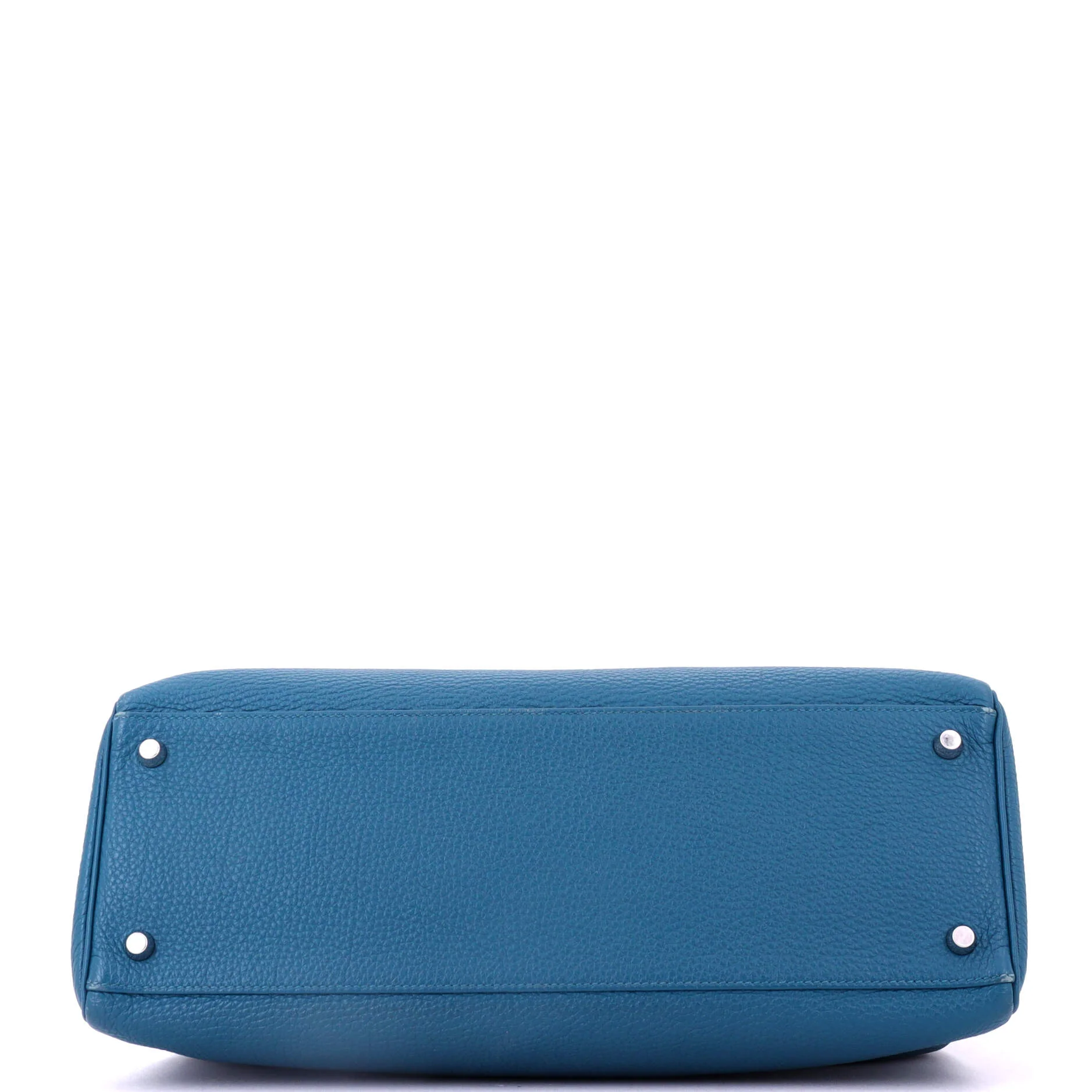 Kelly Handbag Bleu De Galice Togo with Palladium Hardware 35 - Image 4