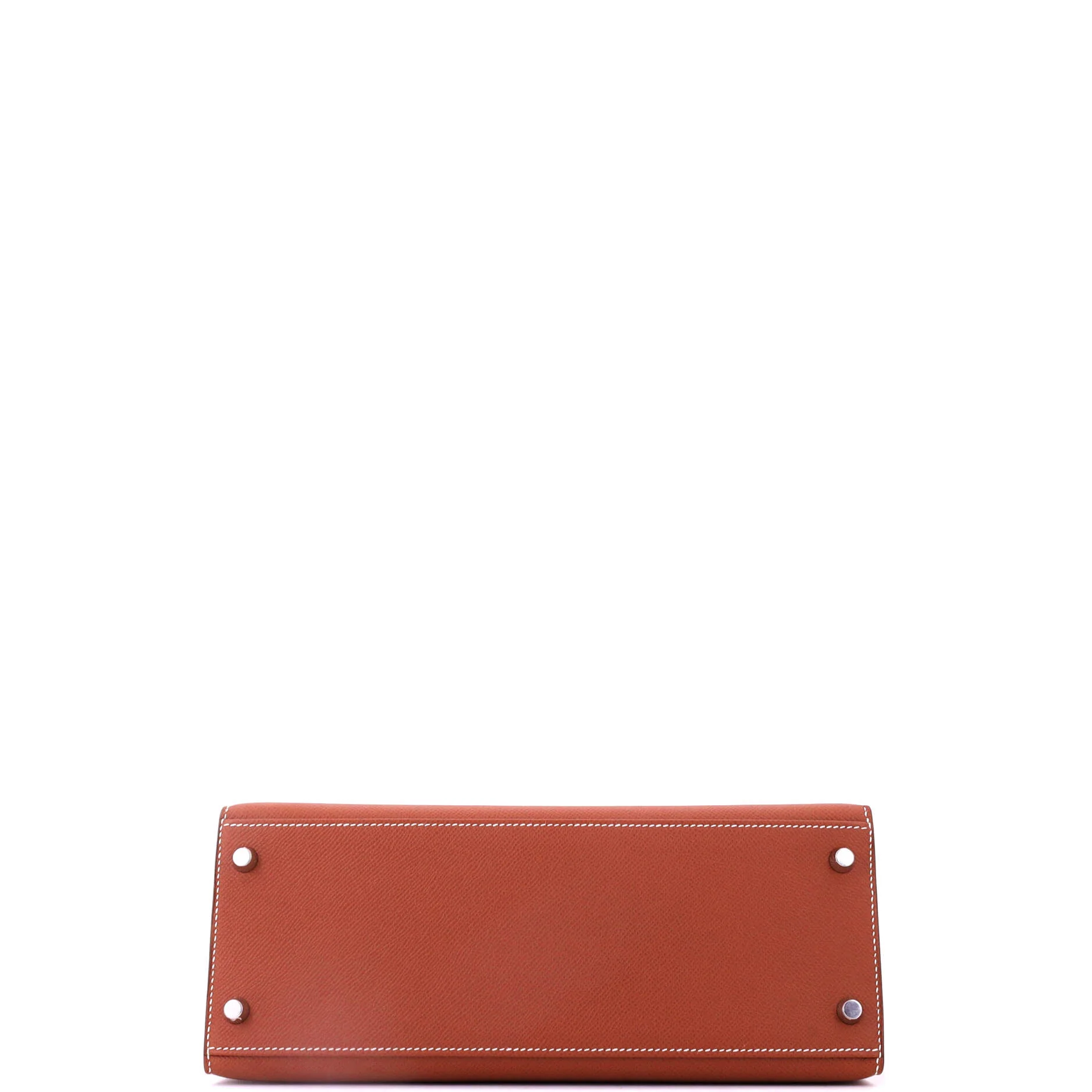 Kelly Handbag Sienne Epsom with Palladium Hardware 28 - Image 5