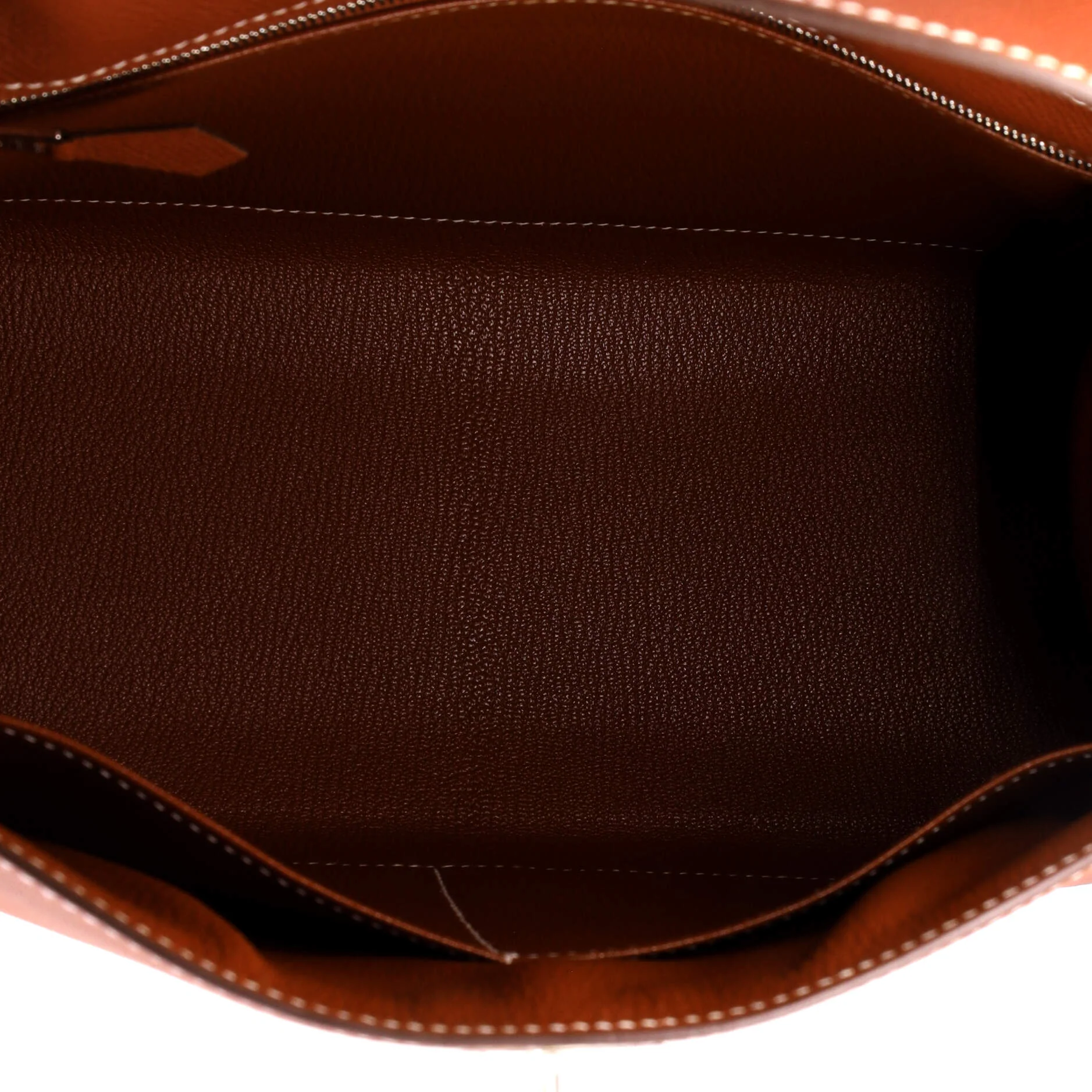 Kelly Handbag Sienne Epsom with Palladium Hardware 28 - Image 7