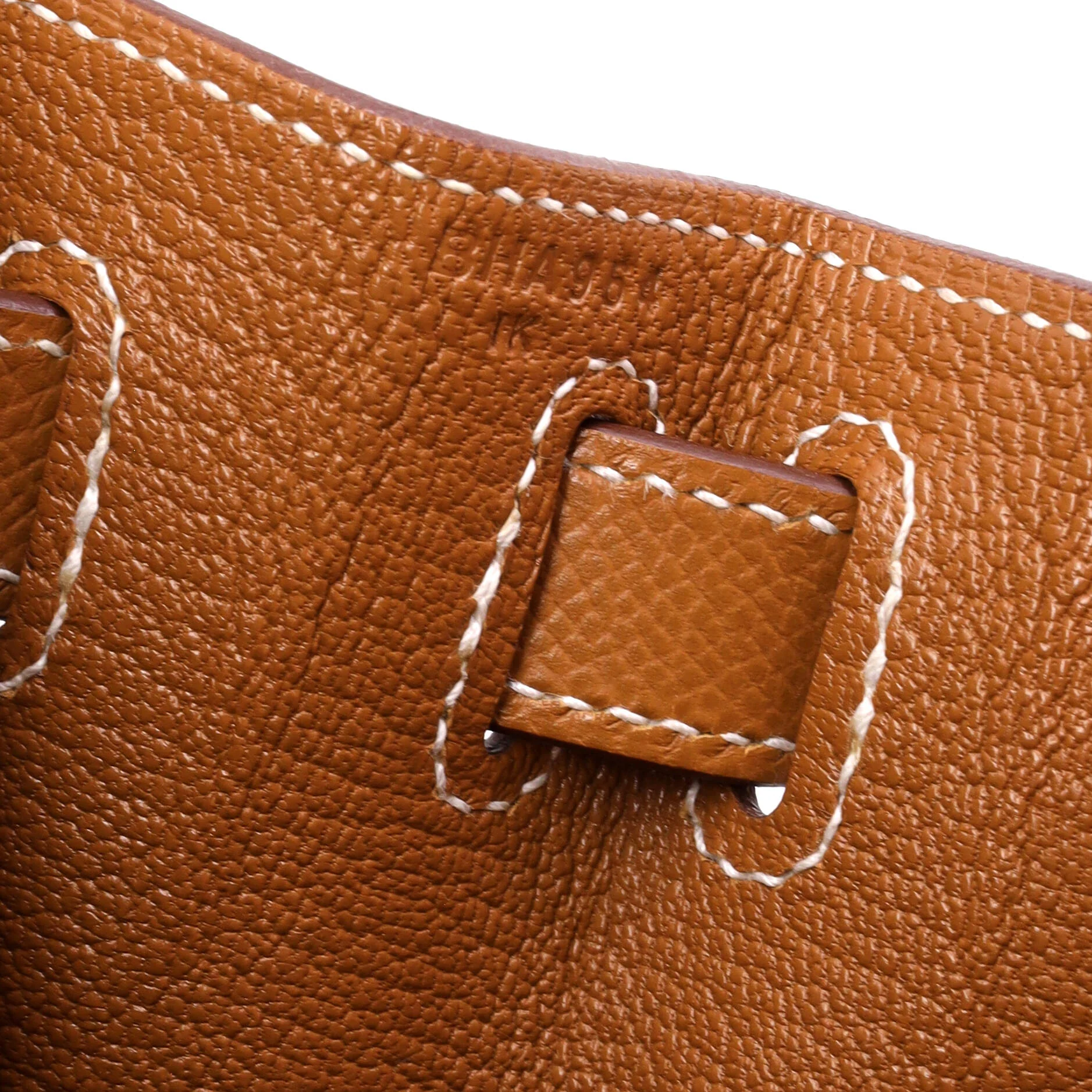 Kelly Handbag Gold Epsom with Palladium Hardware 28 - Image 8