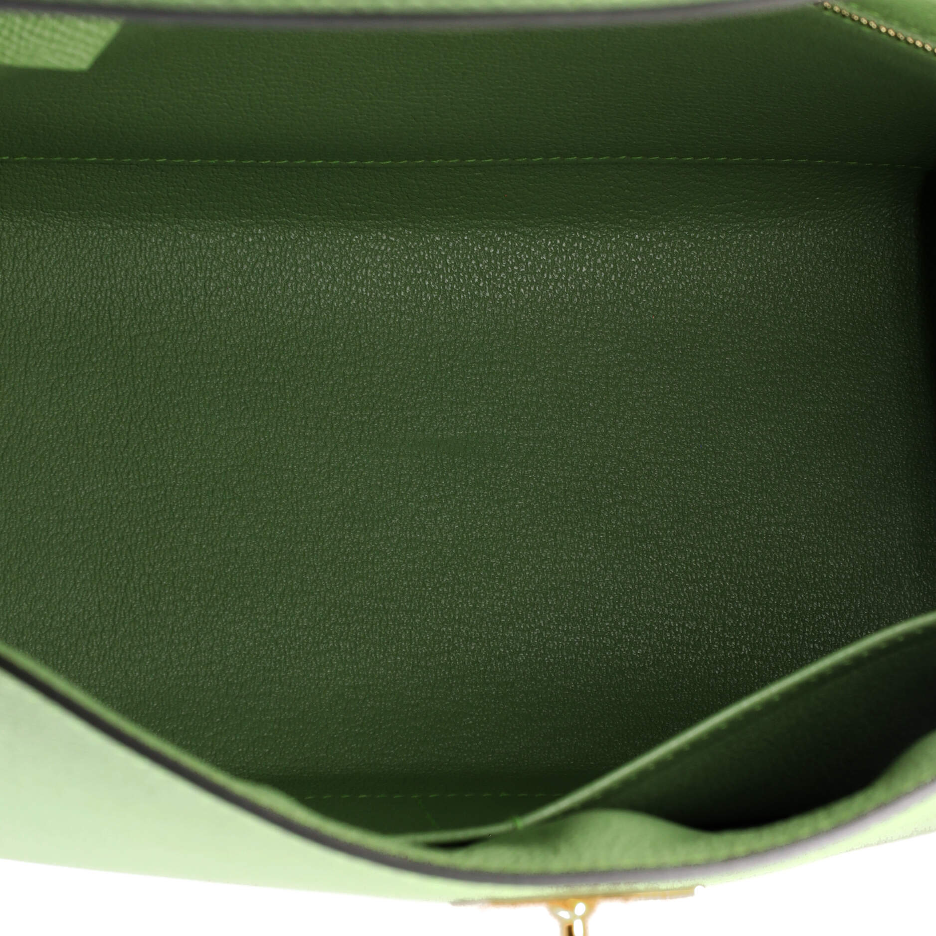 Kelly Handbag Vert Criquet Epsom with Gold Hardware 28 - Image 6
