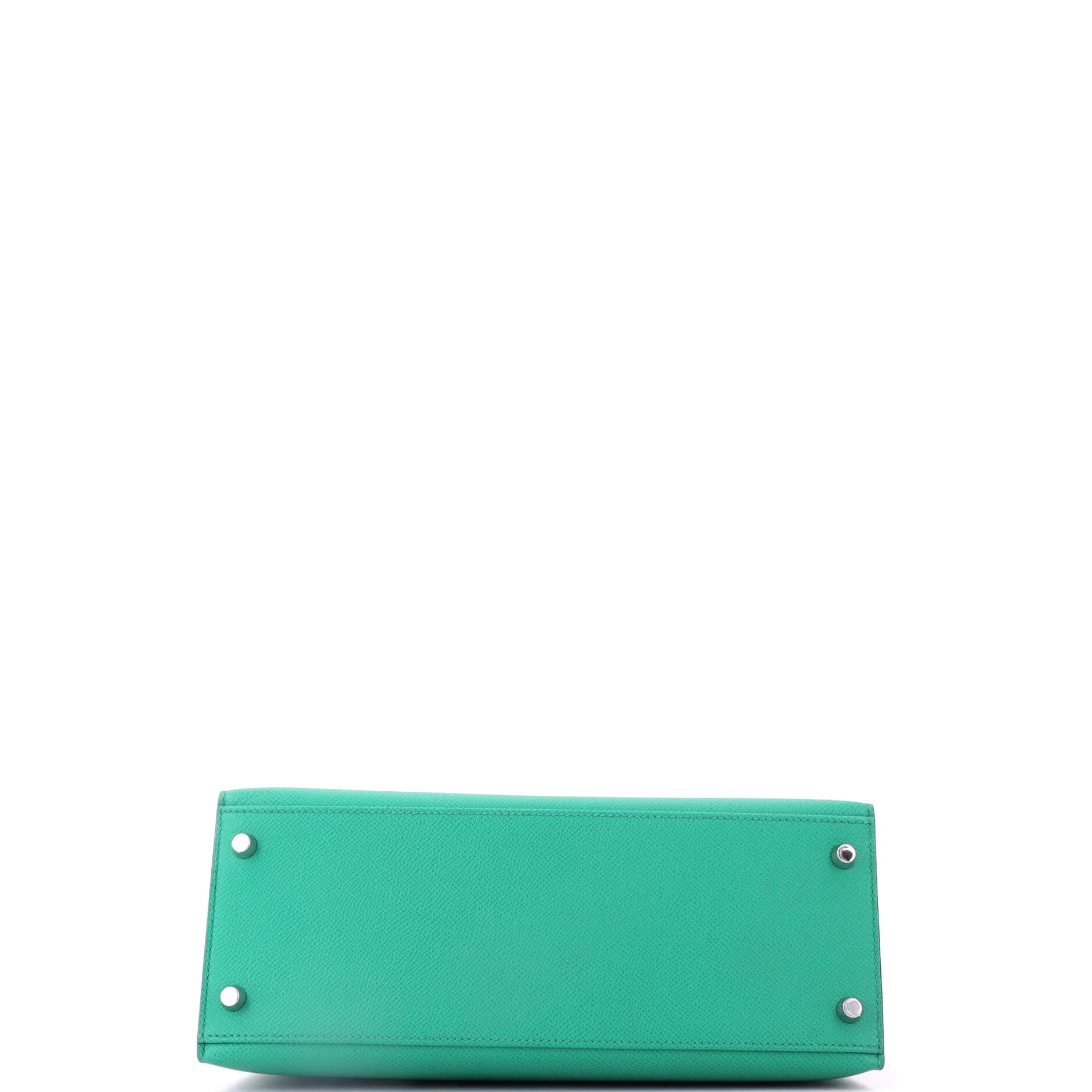 Kelly Handbag Menthe Epsom with Palladium Hardware 28 - Image 5