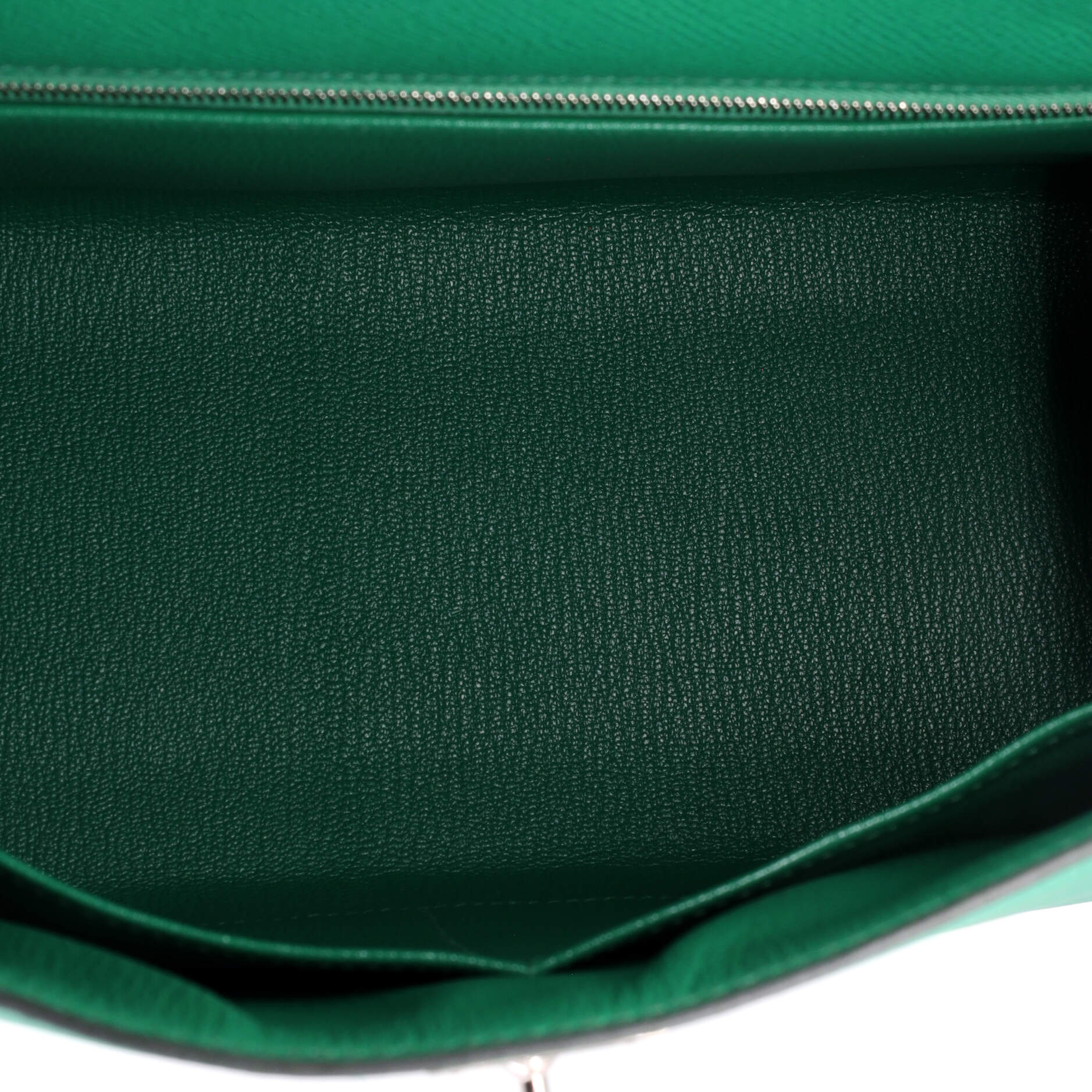 Kelly Handbag Menthe Epsom with Palladium Hardware 28 - Image 7