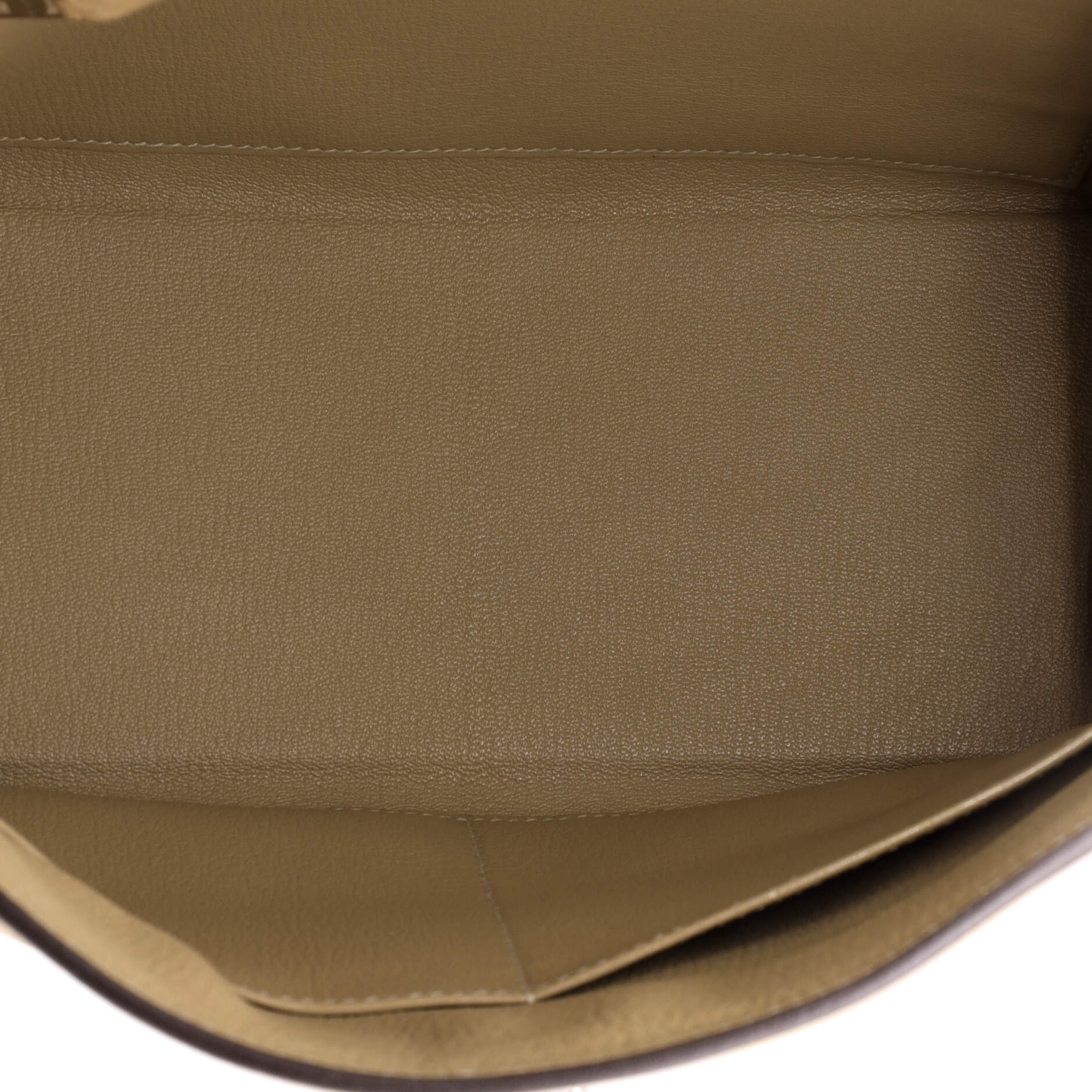 Kelly Handbag Light Clemence with Palladium Hardware 28 - Image 7