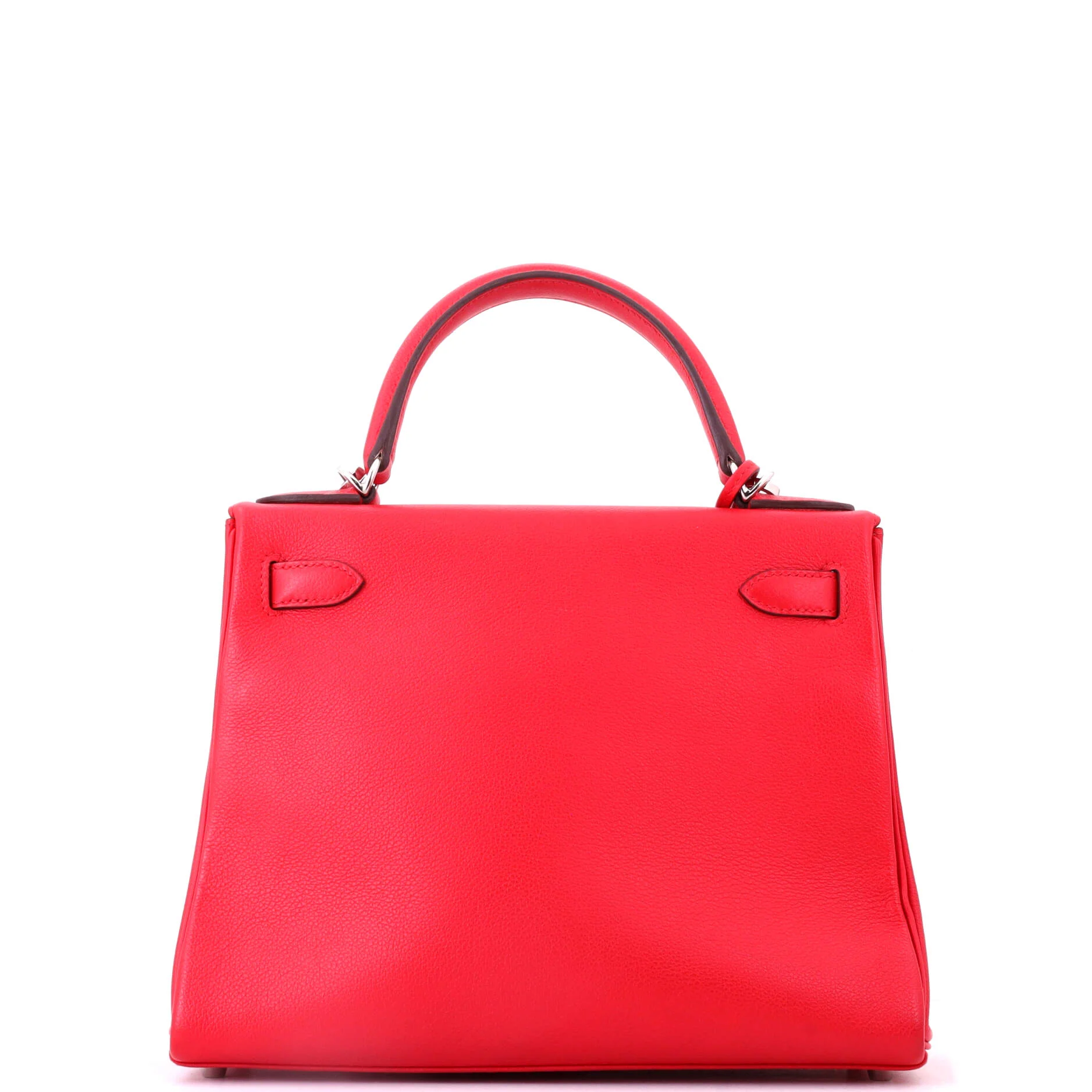 Kelly Handbag Verso Evercolor with Palladium Hardware 28 - Image 4