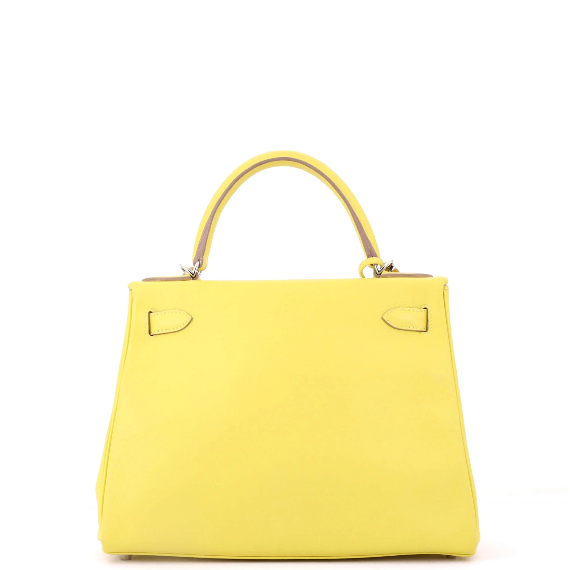 Kelly Handbag Lime Evercolor with Palladium Hardware 28 - Image 4