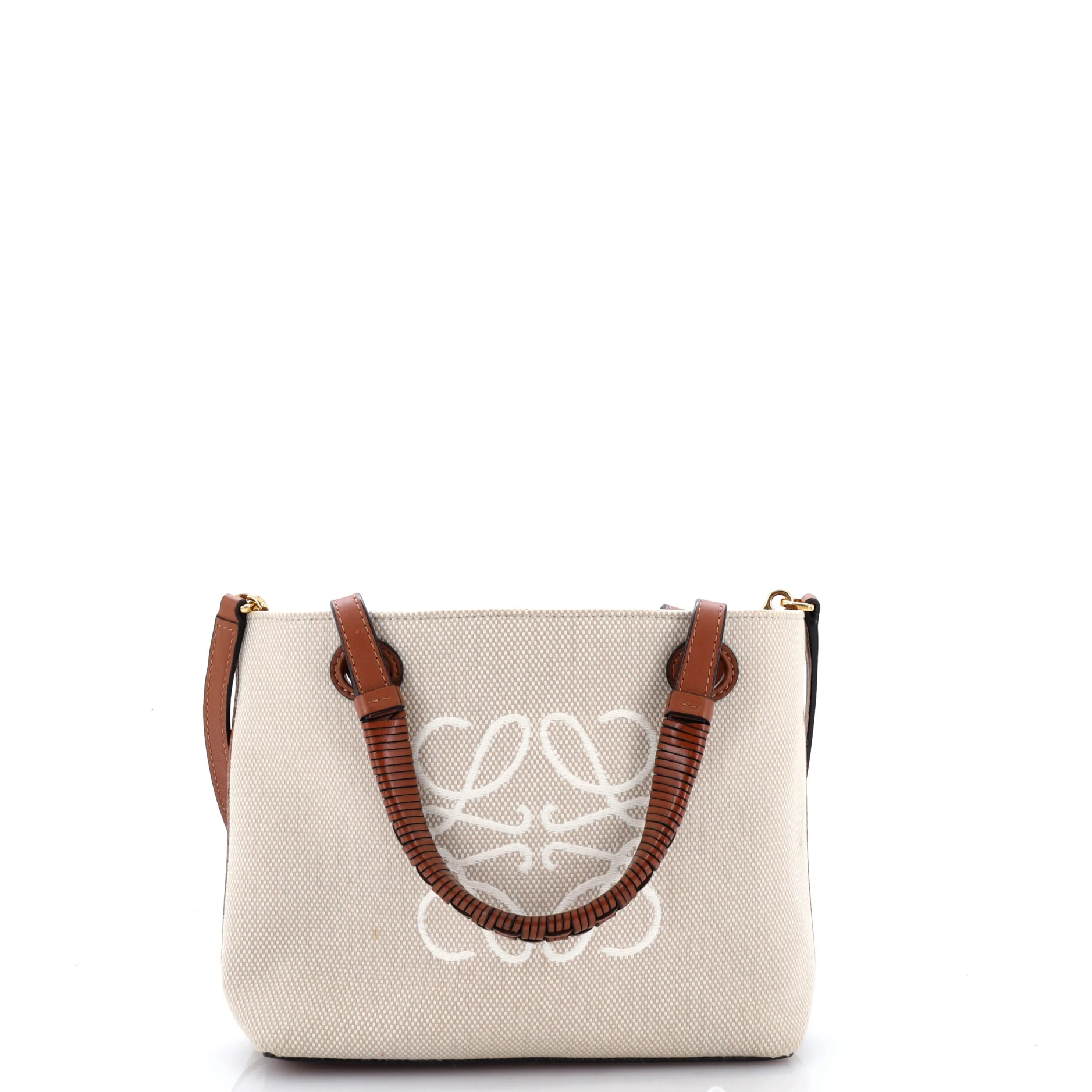 Anagram Square Basket Tote Canvas Mini