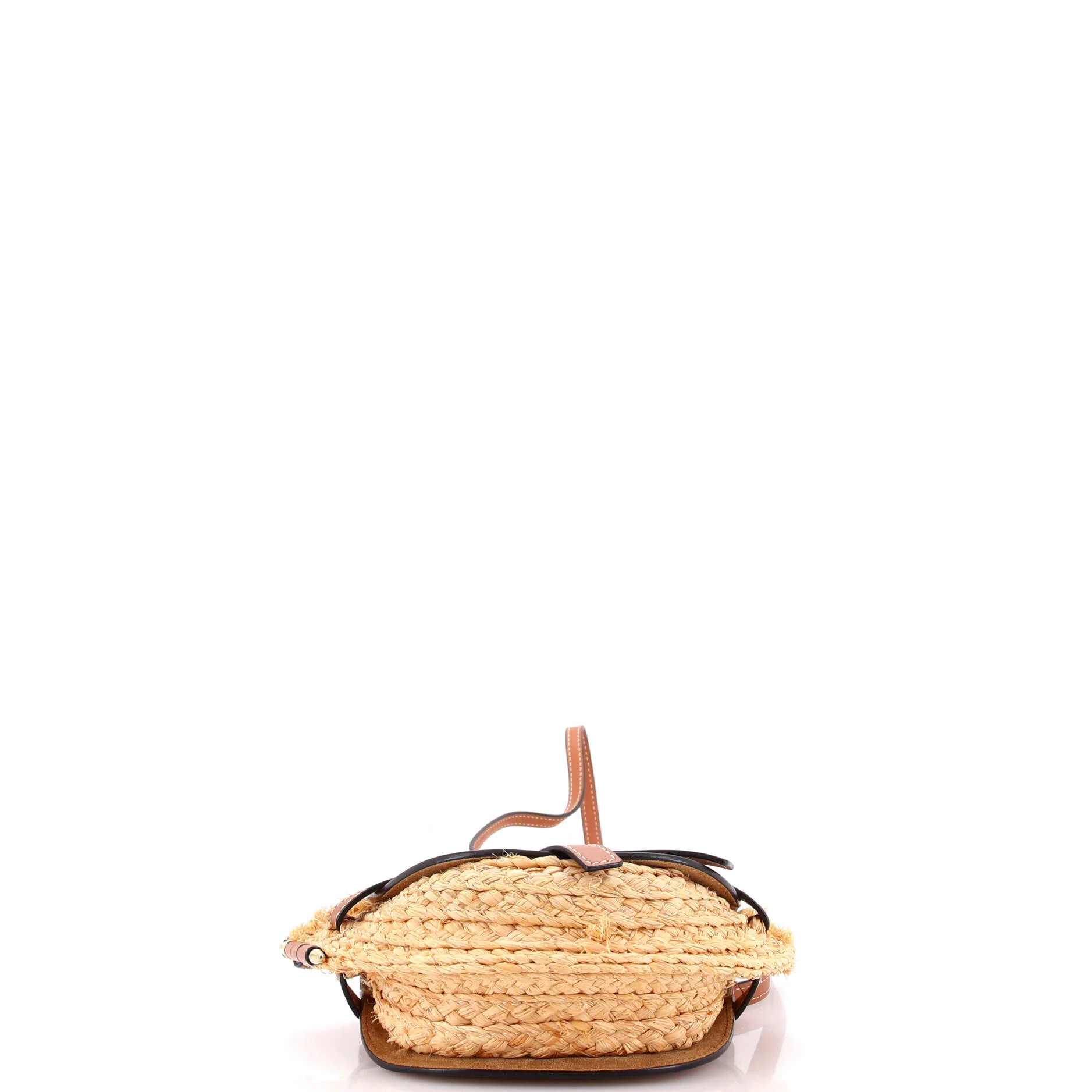 Gate Leather Shoulder Leather with Raffia Mini - Image 4