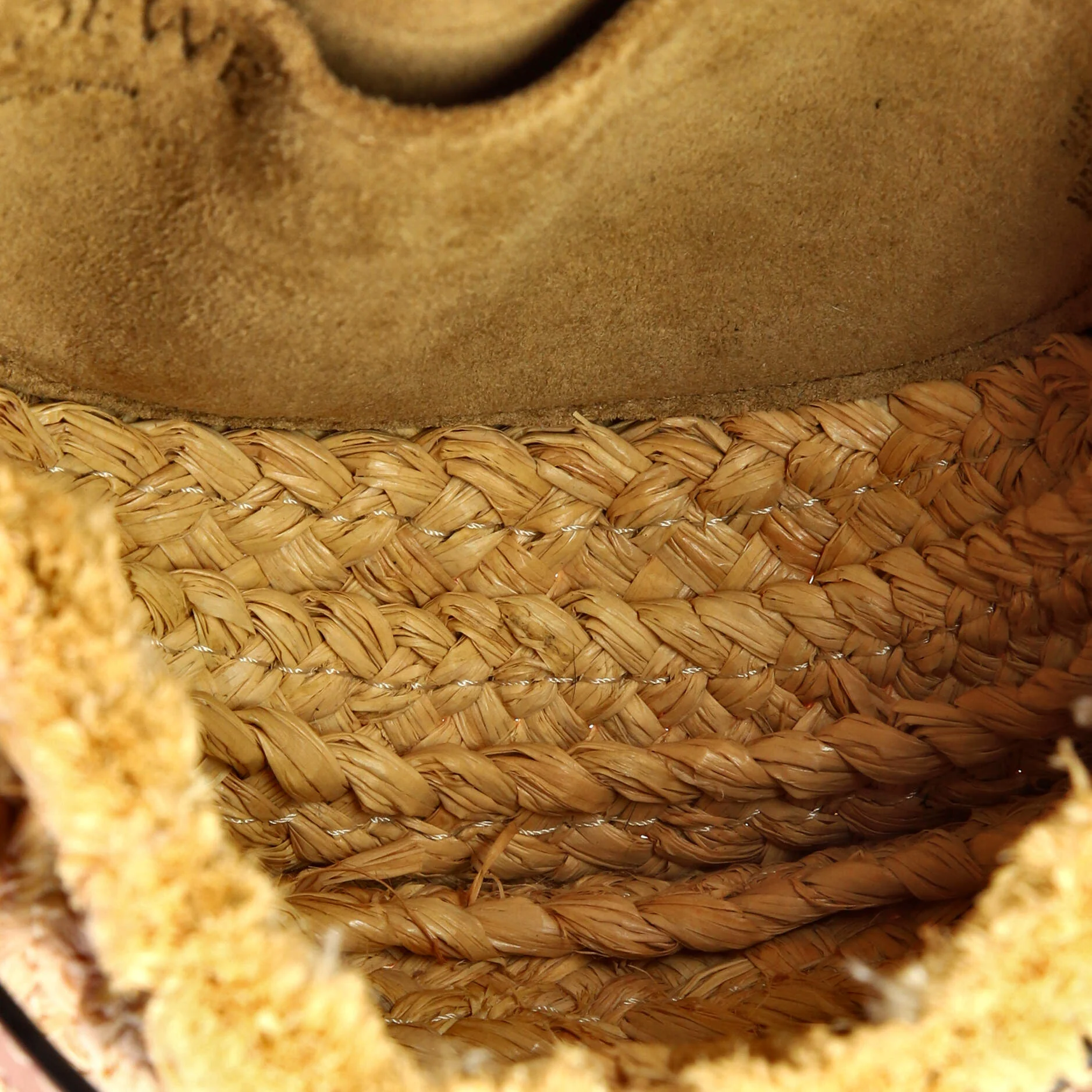 Gate Leather Shoulder Leather with Raffia Mini - Image 5