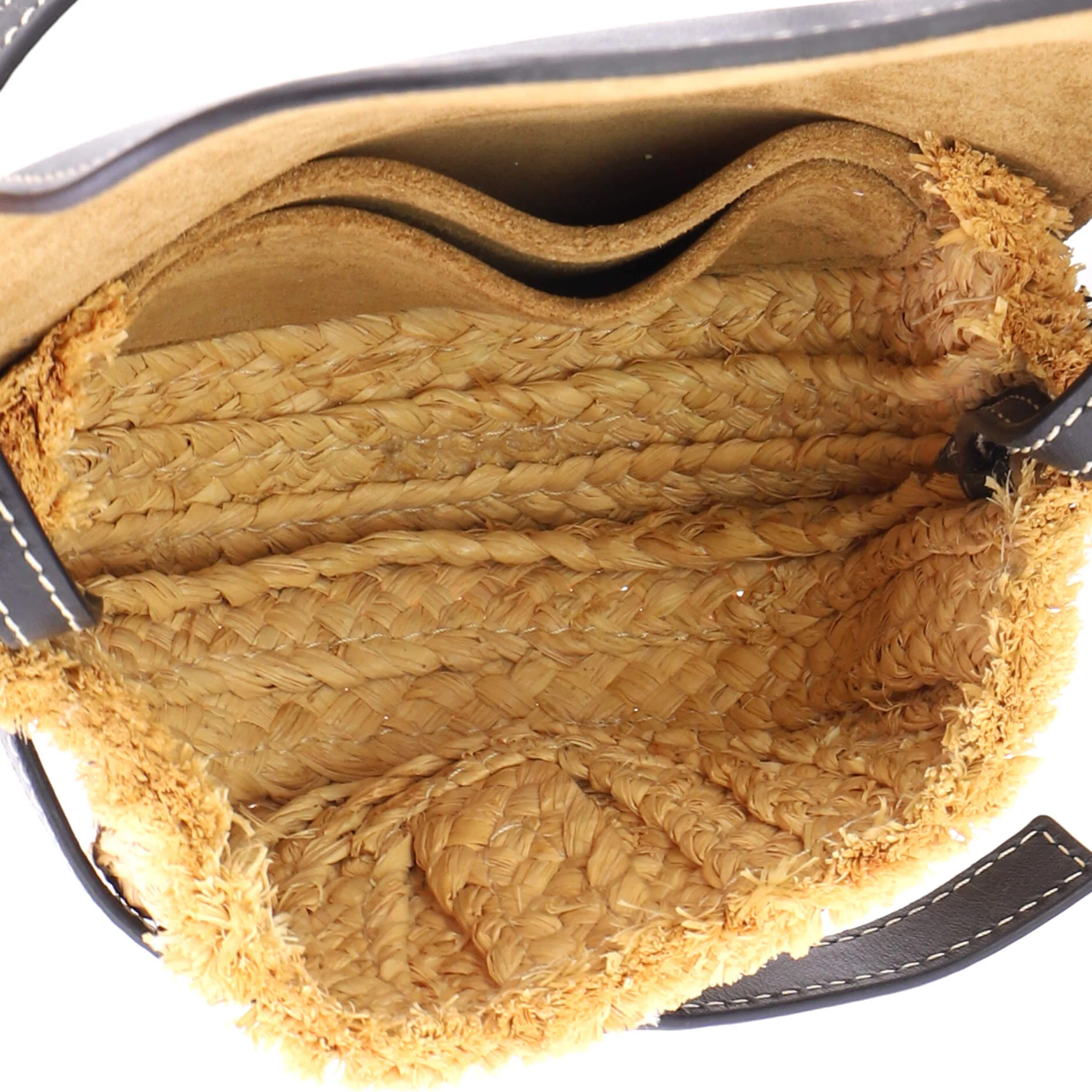 Gate Leather Shoulder Leather with Raffia Mini - Image 5