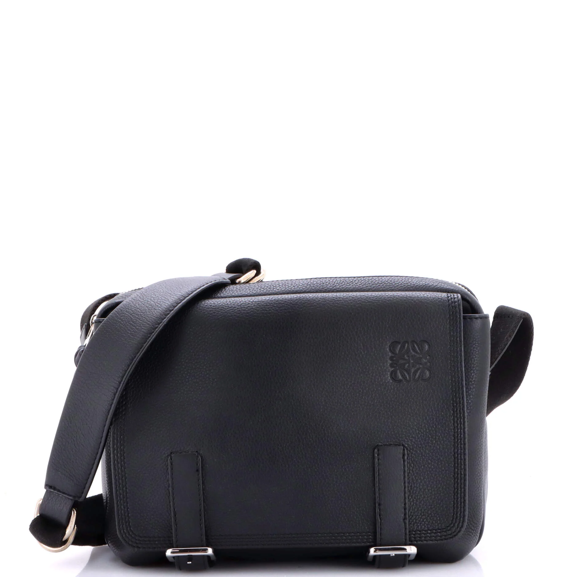 Military Messenger Bag Leather XS