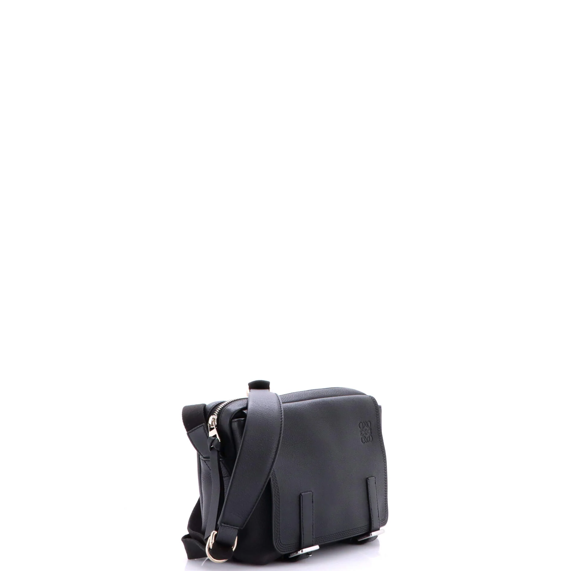Military Messenger Bag Leather XS - Image 2