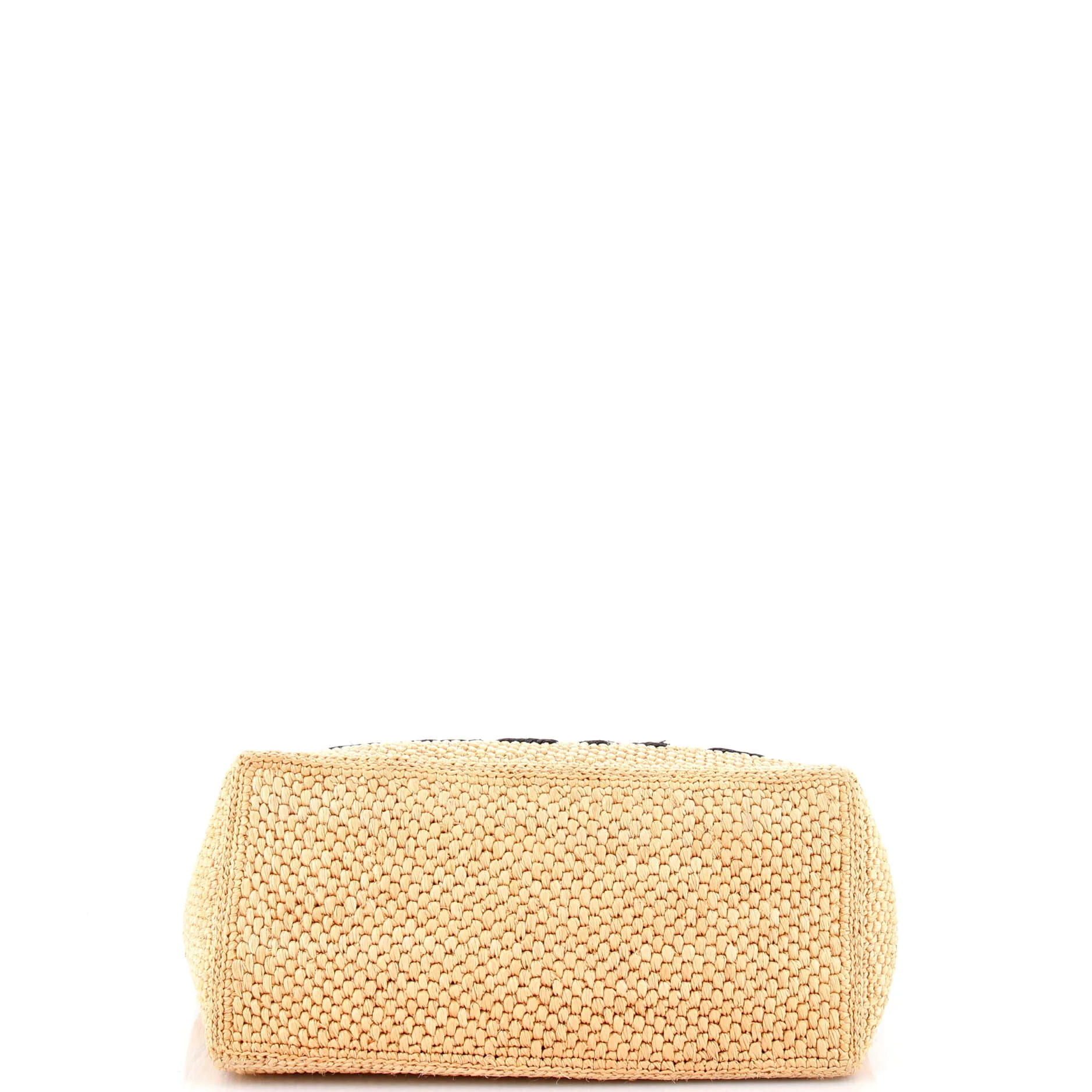 Paula's Ibiza Logo Convertible Tote Raffia Medium - Image 4