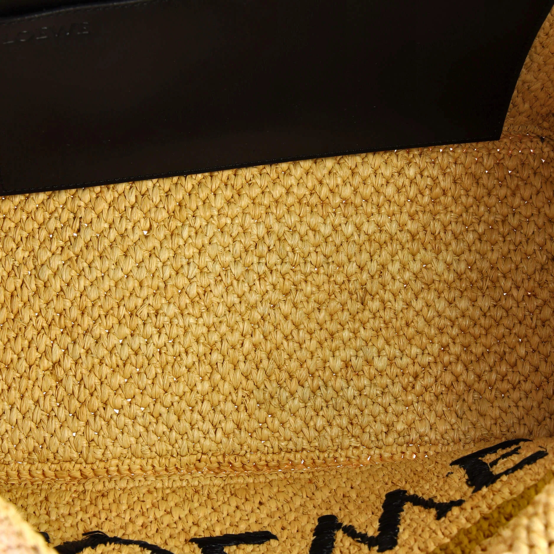 Paula's Ibiza Logo Convertible Tote Raffia Medium - Image 5