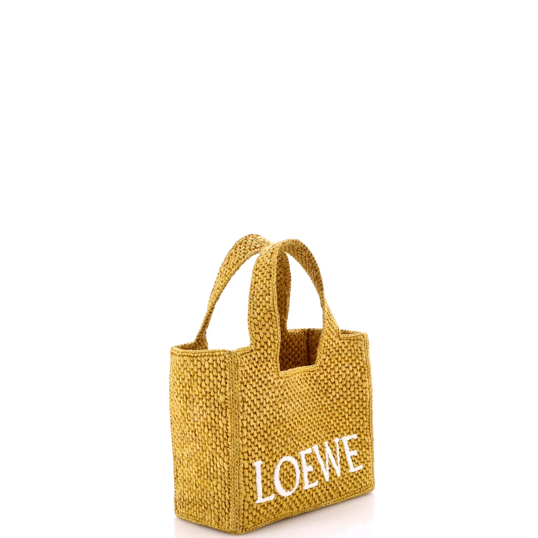 Paula's Ibiza Logo Convertible Tote Raffia Small - Image 2
