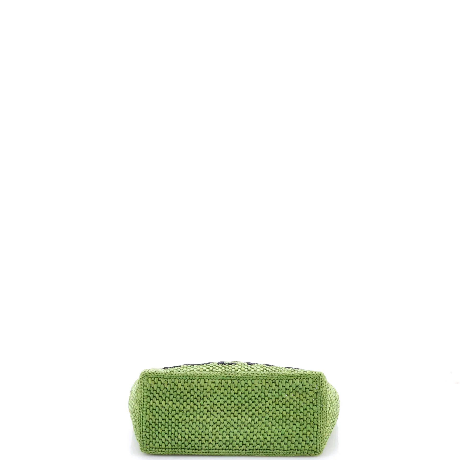 Paula's Ibiza Logo Convertible Tote Raffia Small - Image 4