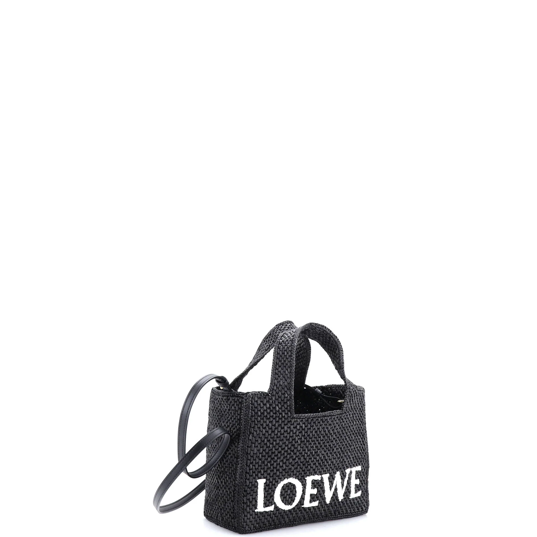 Paula's Ibiza Logo Convertible Tote Raffia Small - Image 2