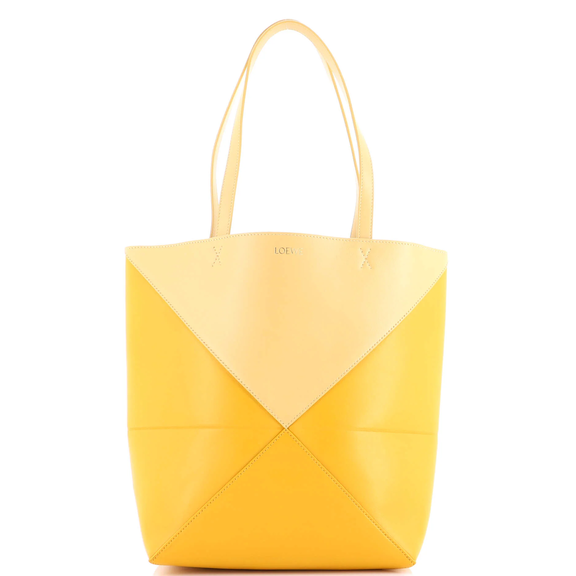 Puzzle Fold Tote Leather Medium