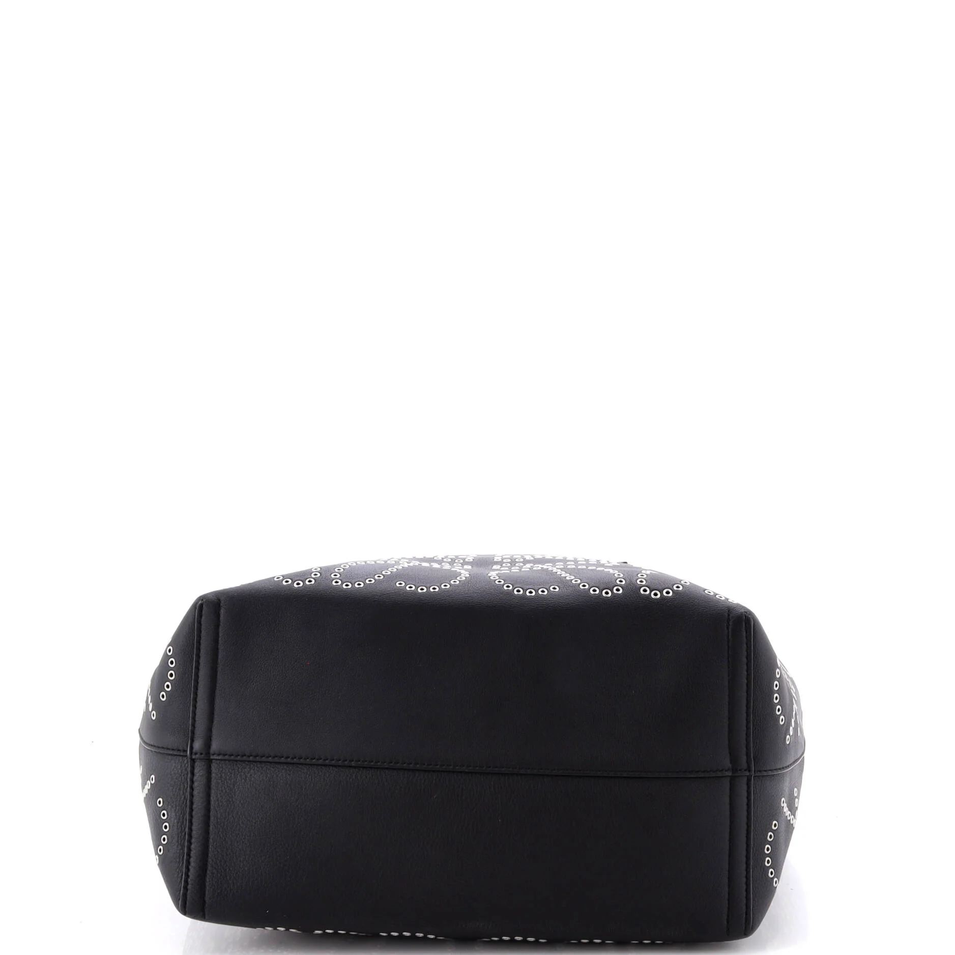 T Tote Anagram Grommet Embellished Leather Medium - Image 4