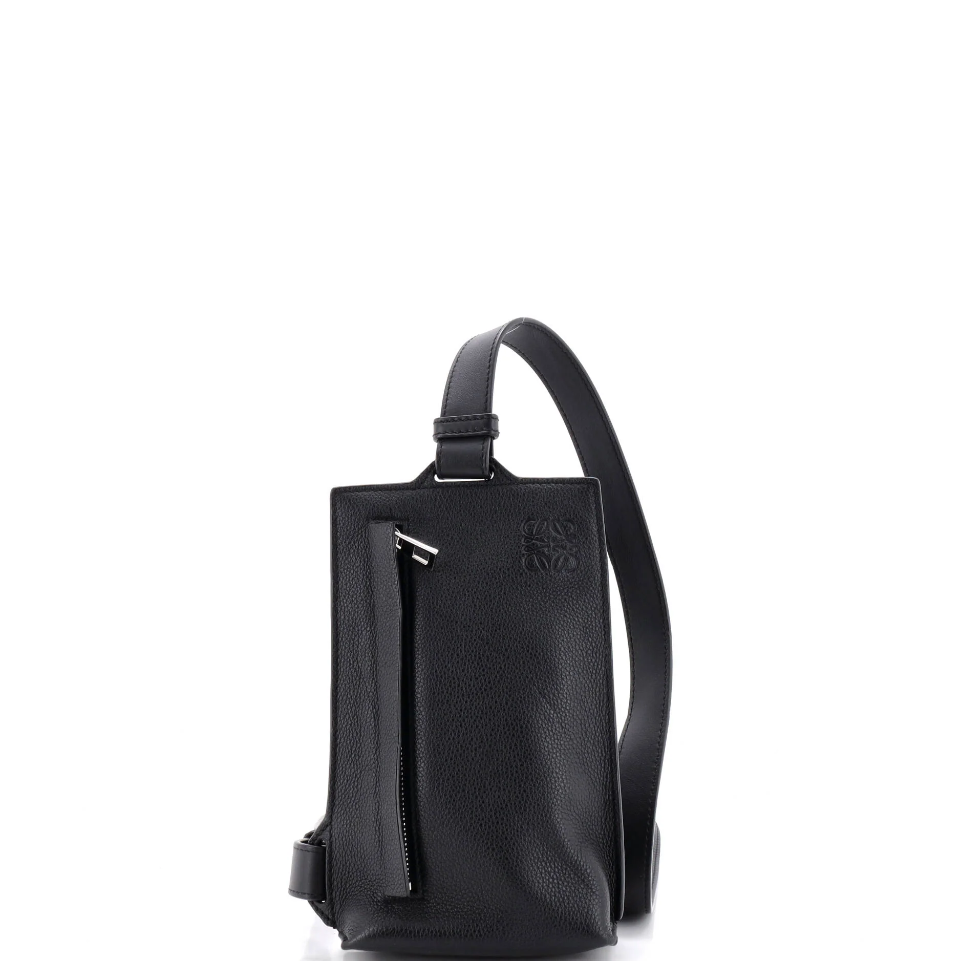 Vertical T Pocket Body Bag Leather