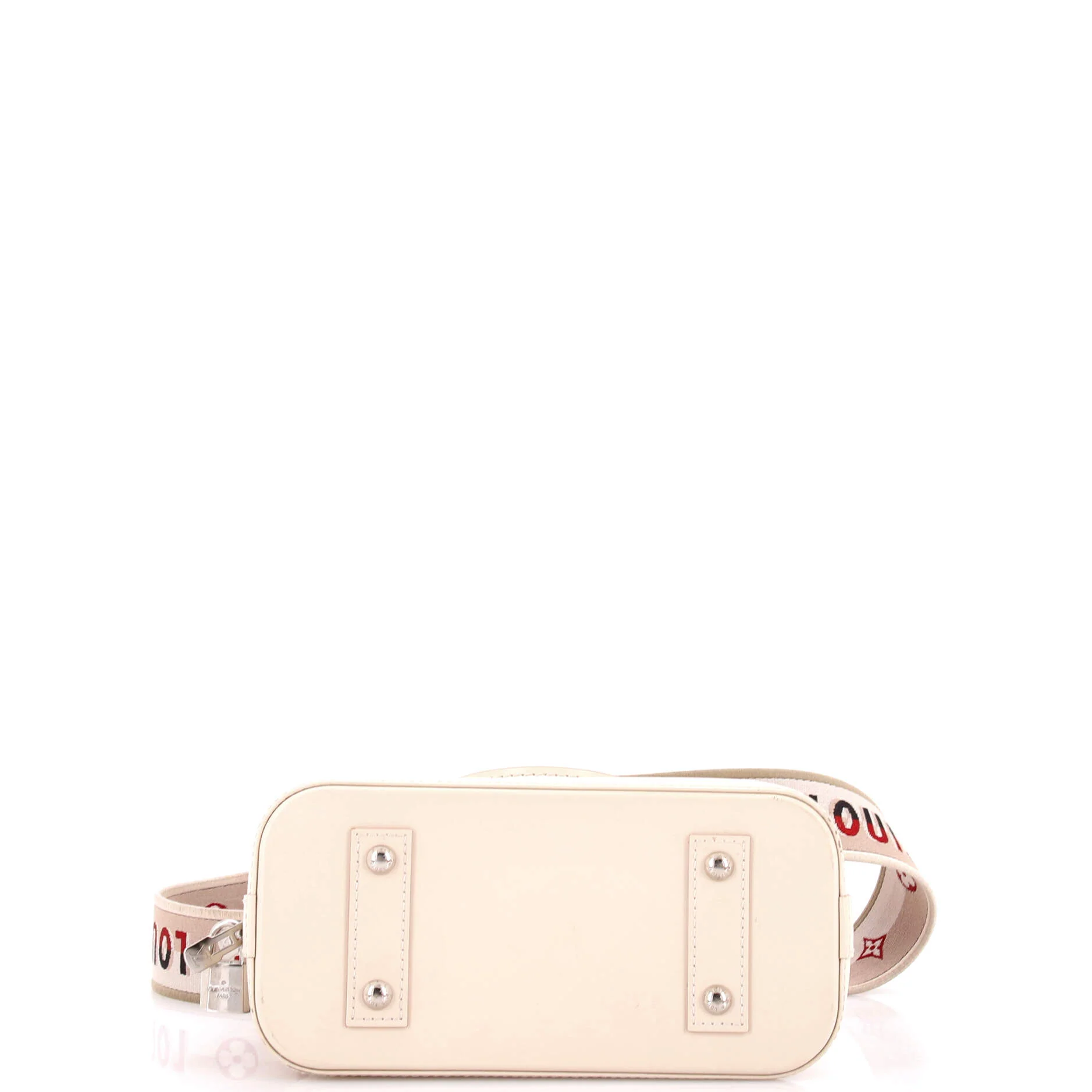 Alma Handbag Epi Leather with Logo Jacquard Strap BB - Image 4