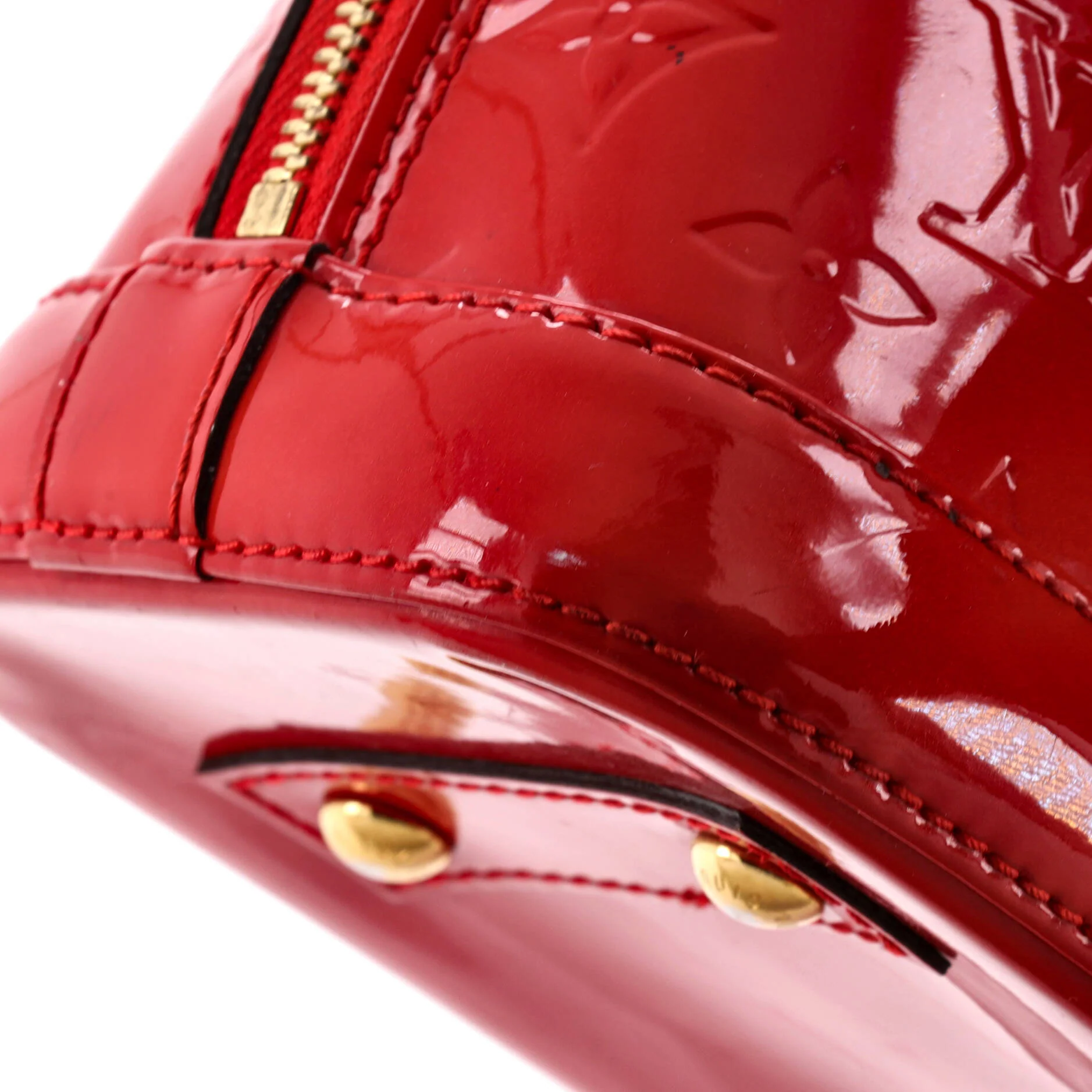 Alma Handbag Monogram Vernis BB - Image 6