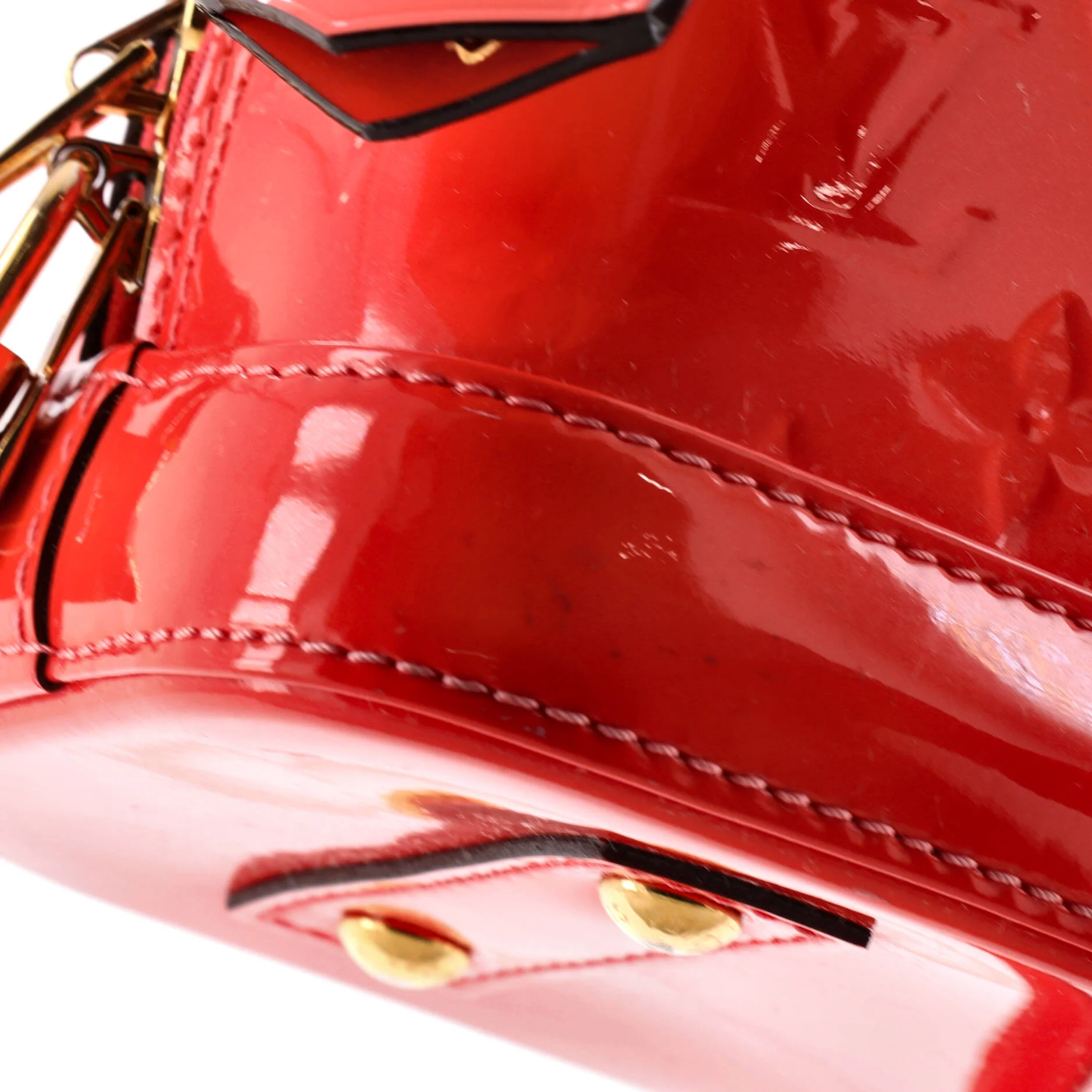 Alma Handbag Monogram Vernis BB - Image 6
