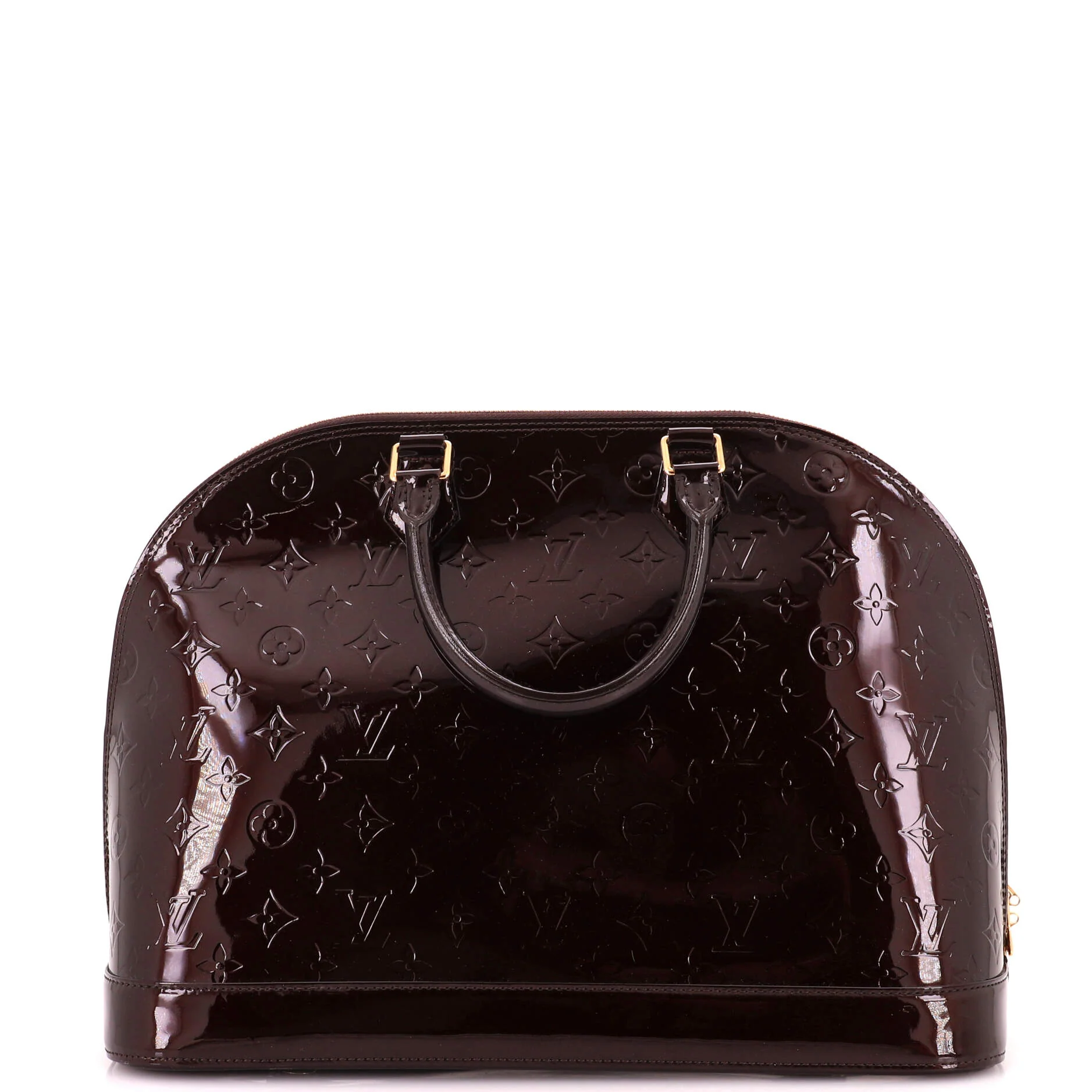 Alma Handbag Monogram Vernis GM - Image 3