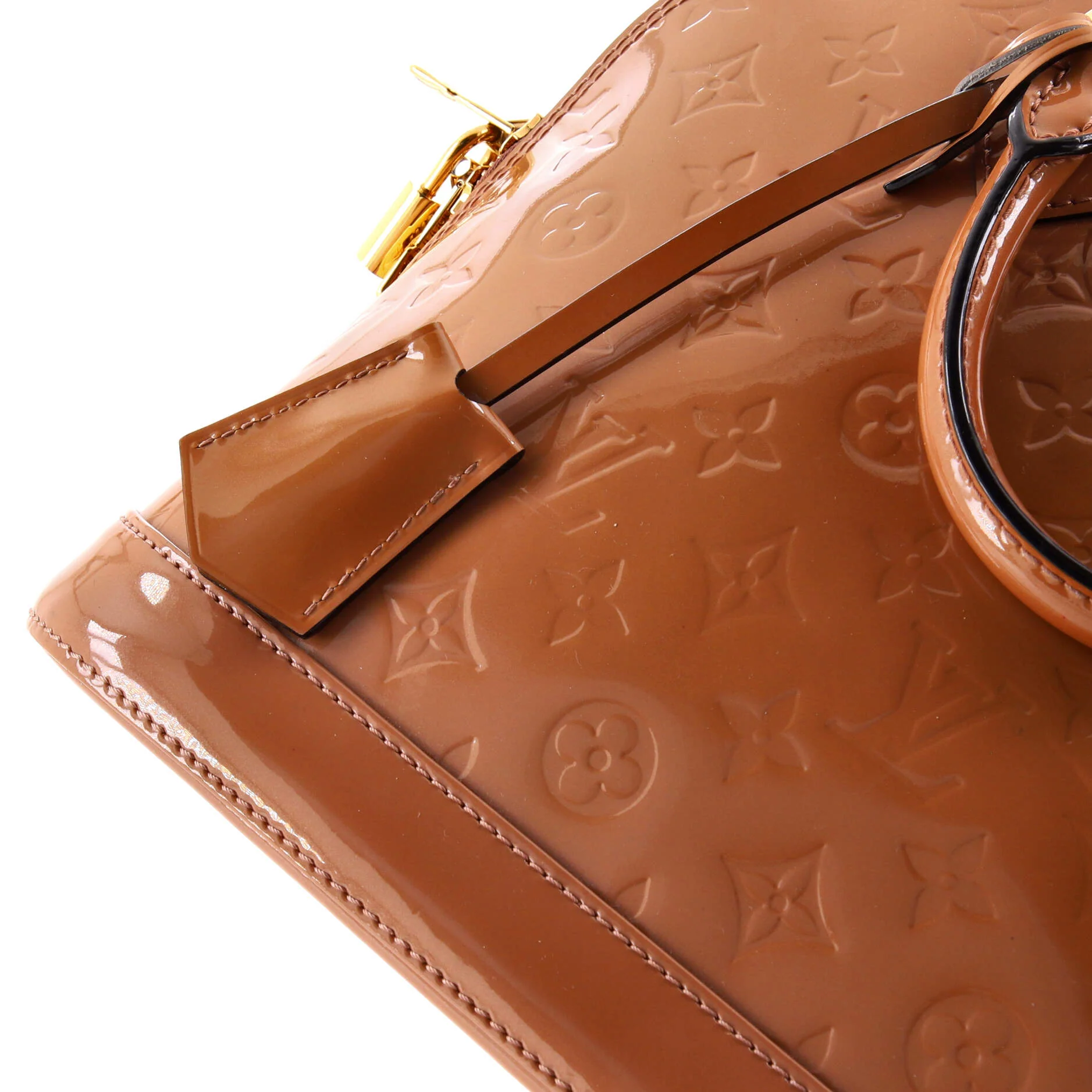 Alma Handbag Monogram Vernis PM - Image 7