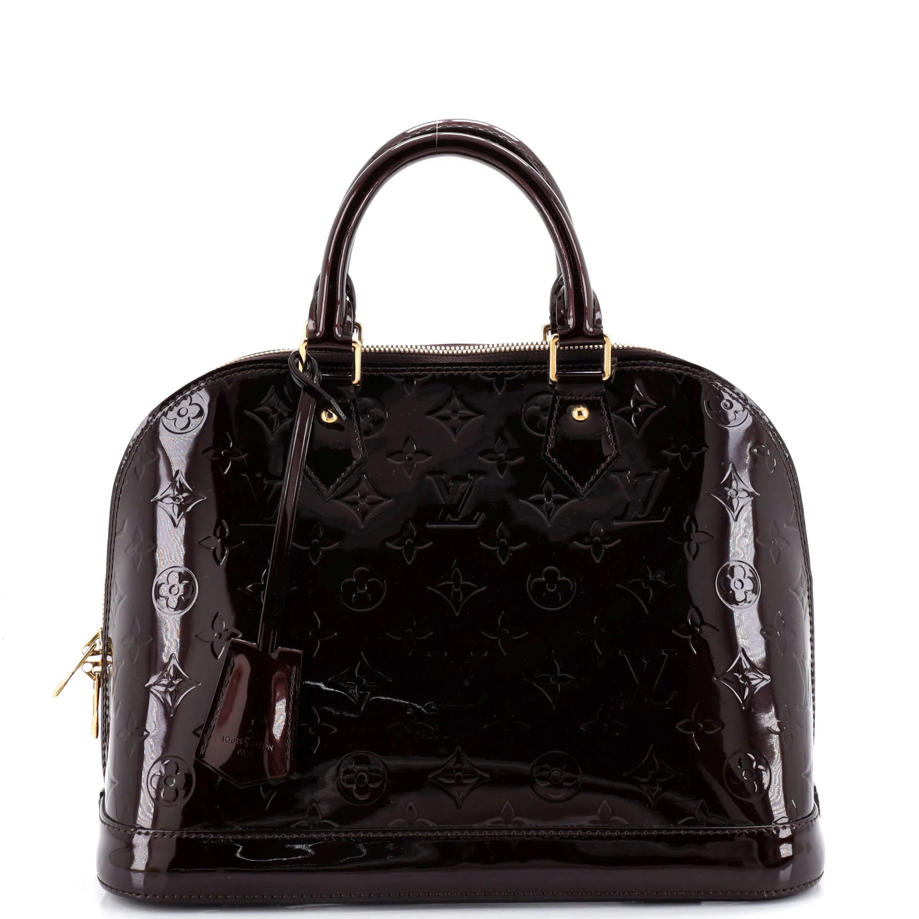 Alma Handbag Monogram Vernis PM