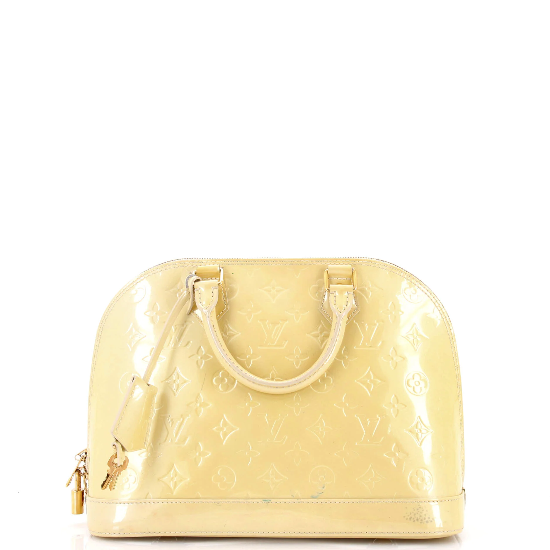 Alma Handbag Monogram Vernis PM