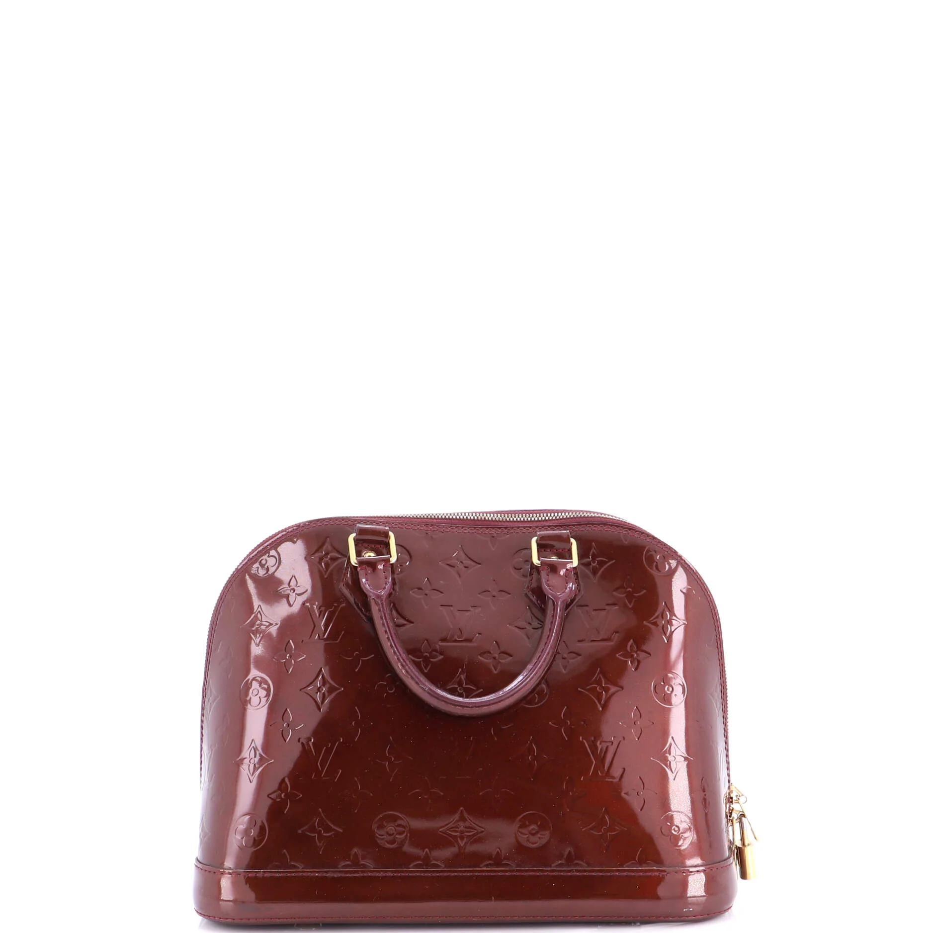 Alma Handbag Monogram Vernis PM - Image 3